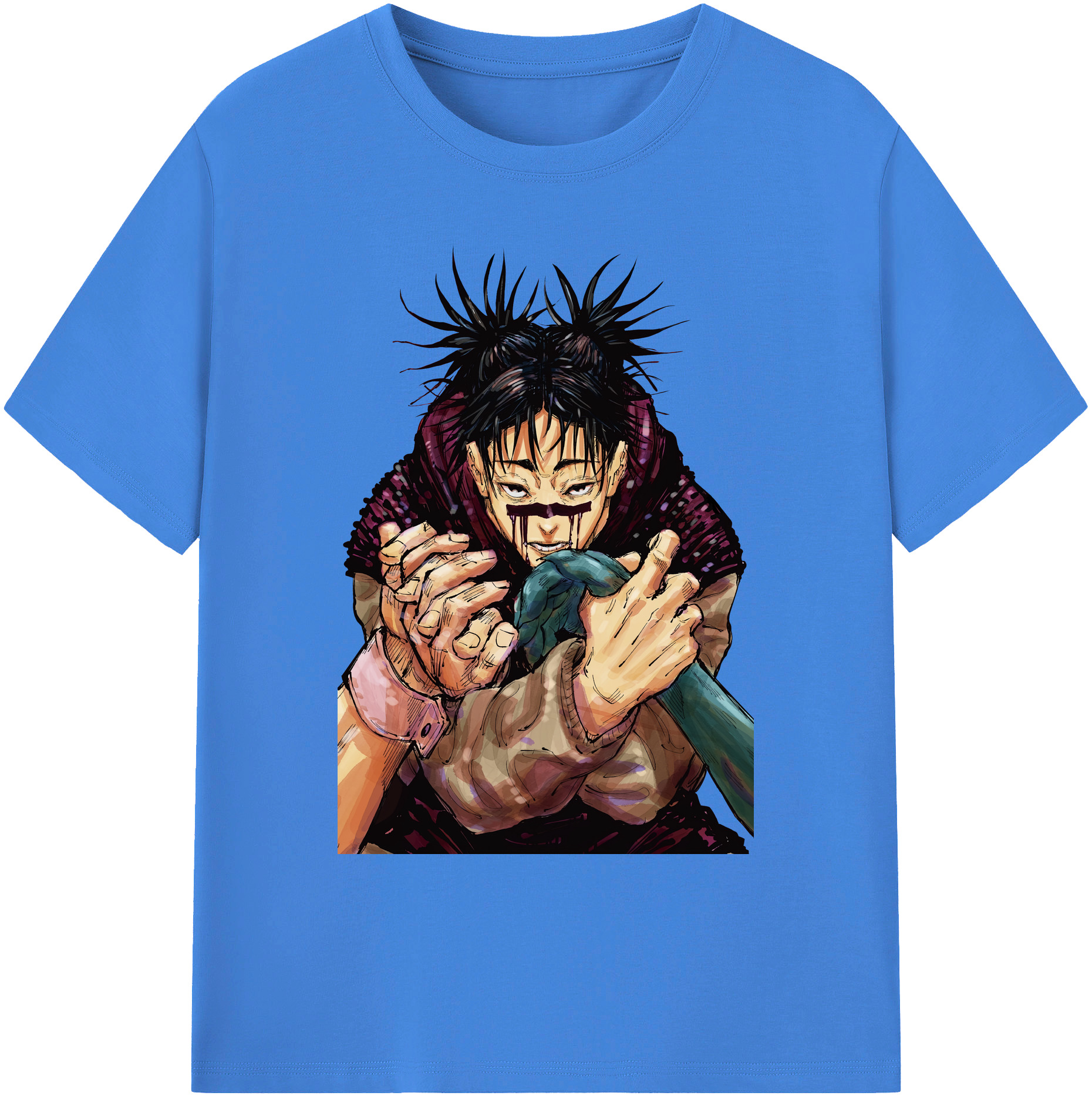 （画像用） 呪術廻戦 Jujutsu Kaisen 綿100％ メンズ半袖Tシャツ｜肌触りやわらか＆通気性