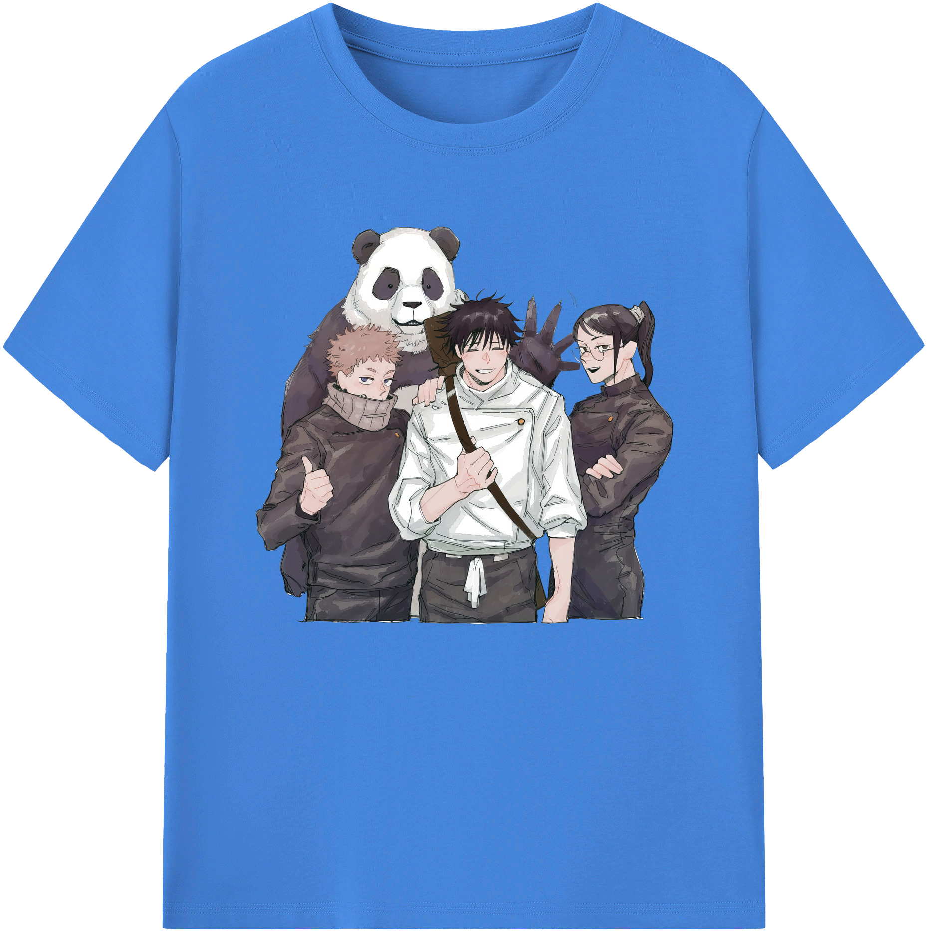 （画像用） 呪術廻戦 Jujutsu Kaisen 綿100％ メンズ半袖Tシャツ｜肌触りやわらか＆通気性