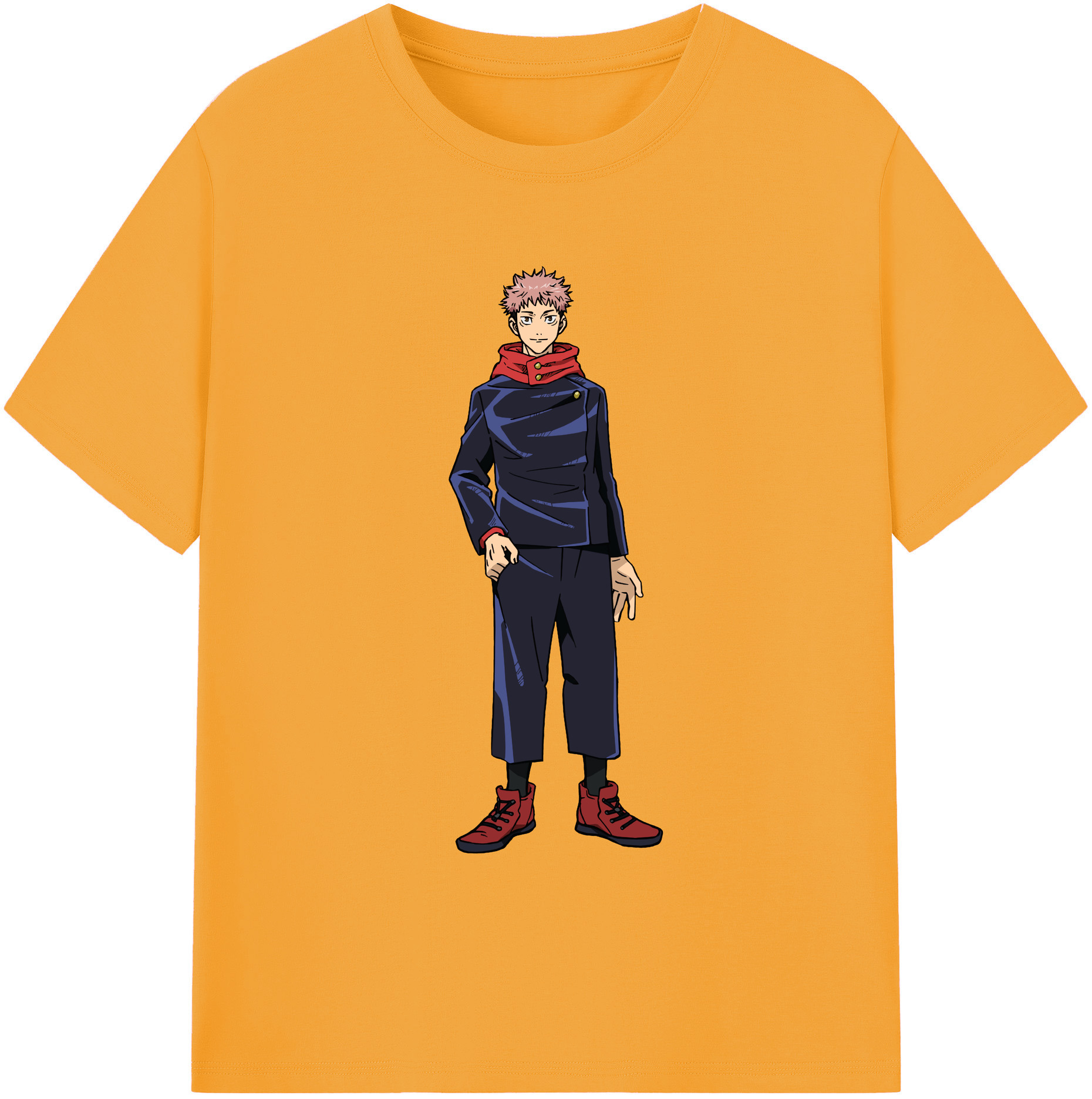 （画像用） 呪術廻戦 Jujutsu Kaisen 綿100％ メンズ半袖Tシャツ｜肌触りやわらか＆通気性