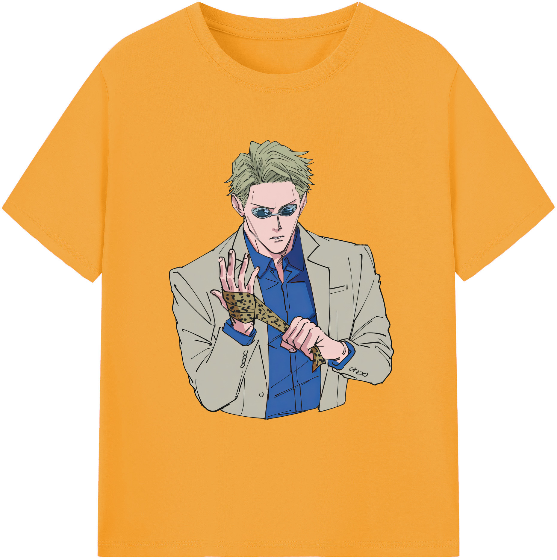 （画像用） 呪術廻戦 Jujutsu Kaisen 綿100％ メンズ半袖Tシャツ｜肌触りやわらか＆通気性