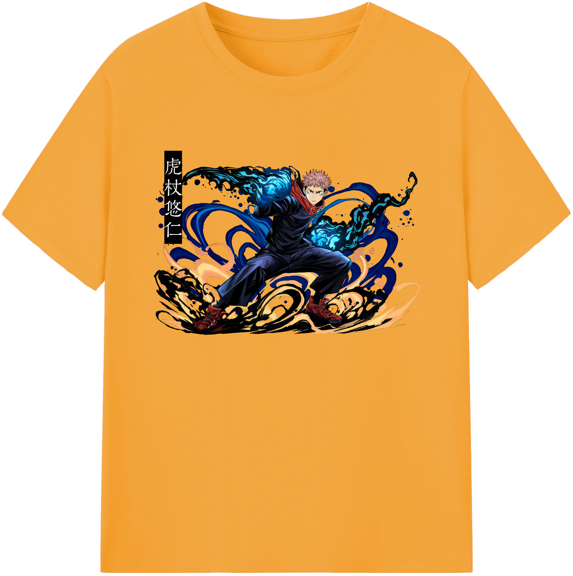 （画像用） 呪術廻戦 Jujutsu Kaisen 綿100％ メンズ半袖Tシャツ｜肌触りやわらか＆通気性