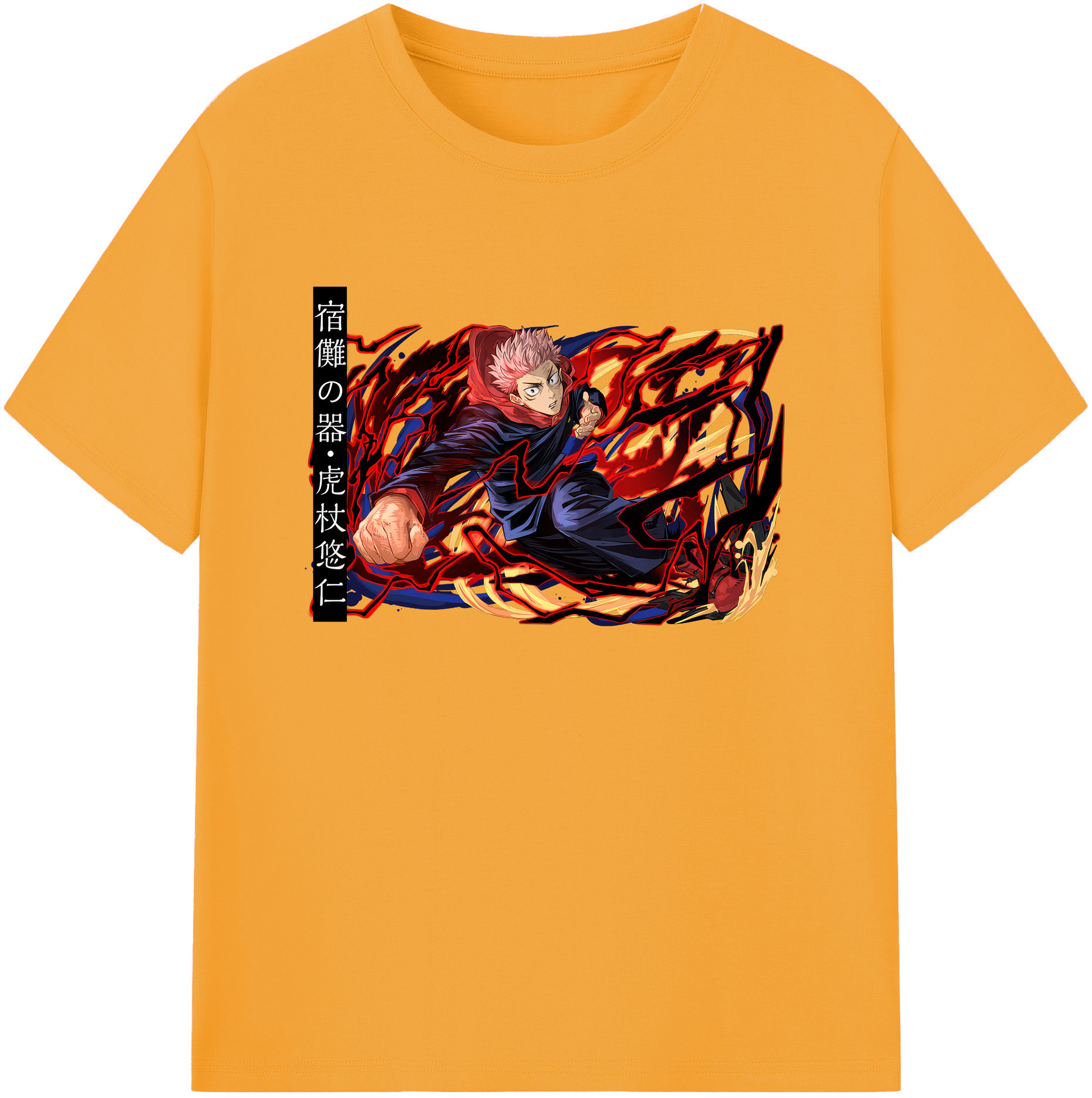 （画像用） 呪術廻戦 Jujutsu Kaisen 綿100％ メンズ半袖Tシャツ｜肌触りやわらか＆通気性