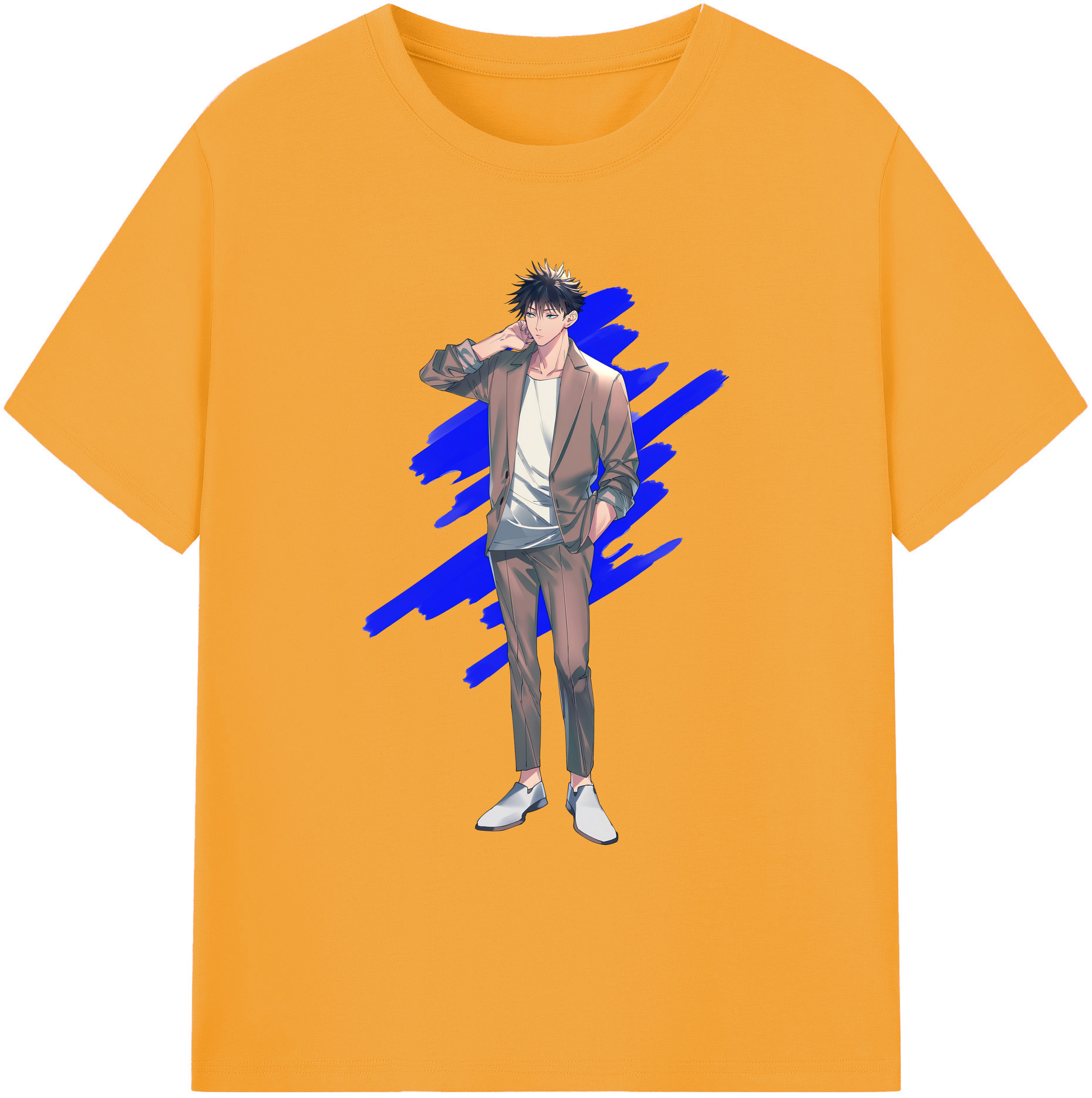 （画像用） 呪術廻戦 Jujutsu Kaisen 綿100％ メンズ半袖Tシャツ｜肌触りやわらか＆通気性