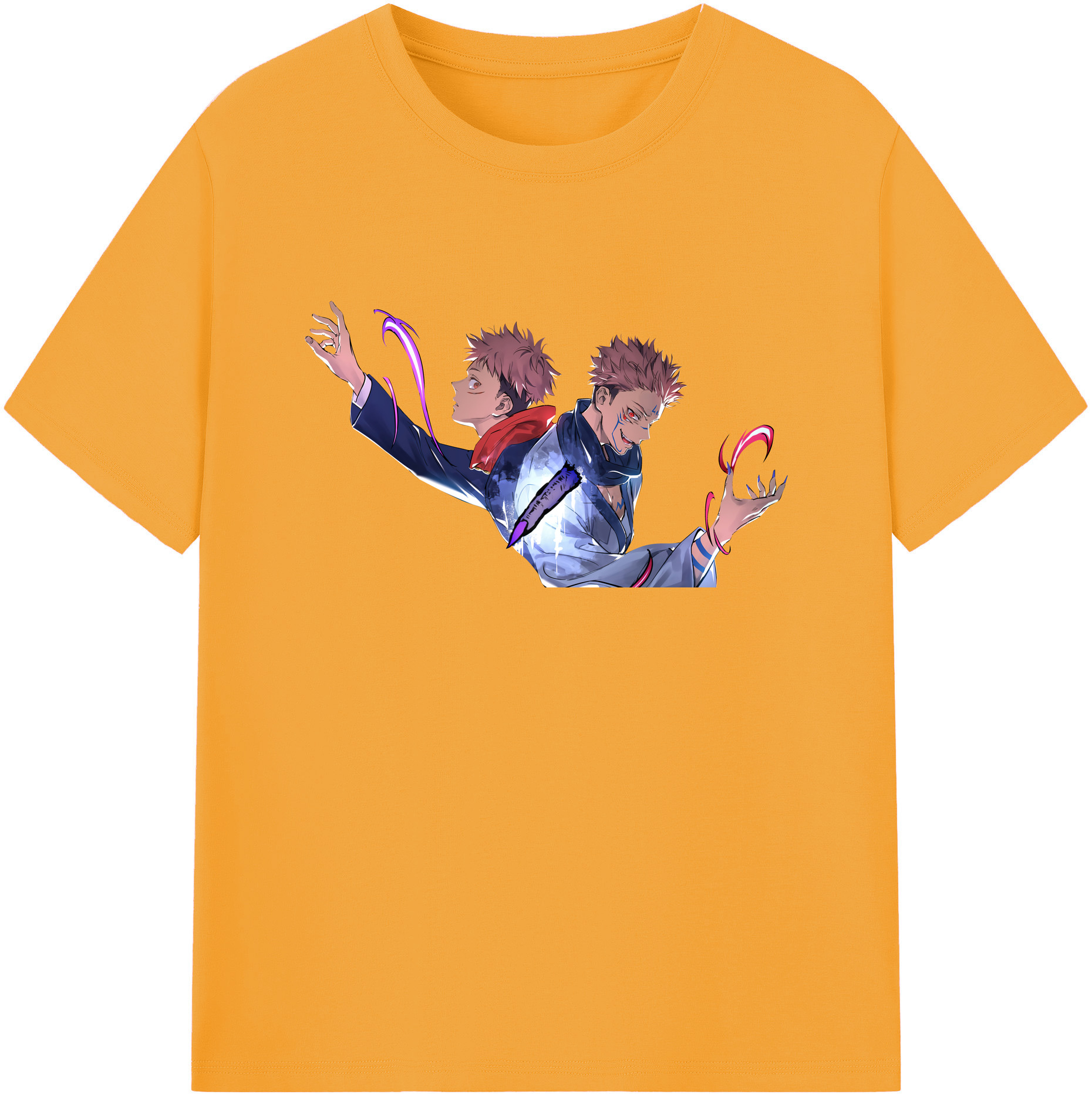 （画像用） 呪術廻戦 Jujutsu Kaisen 綿100％ メンズ半袖Tシャツ｜肌触りやわらか＆通気性