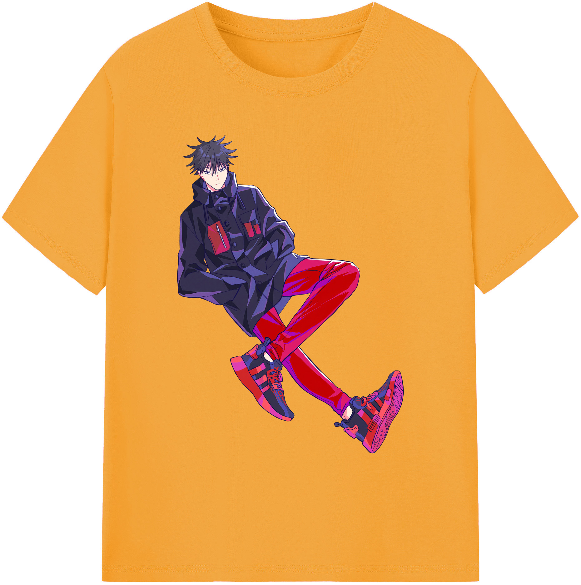 （画像用） 呪術廻戦 Jujutsu Kaisen 綿100％ メンズ半袖Tシャツ｜肌触りやわらか＆通気性