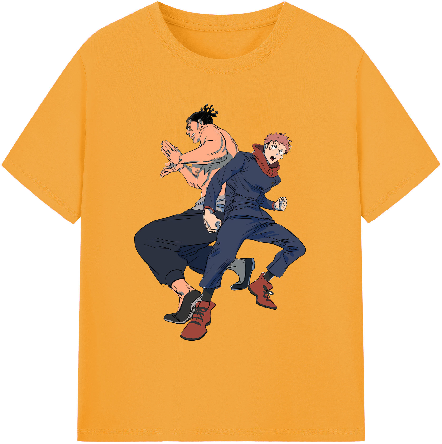 （画像用） 呪術廻戦 Jujutsu Kaisen 綿100％ メンズ半袖Tシャツ｜肌触りやわらか＆通気性