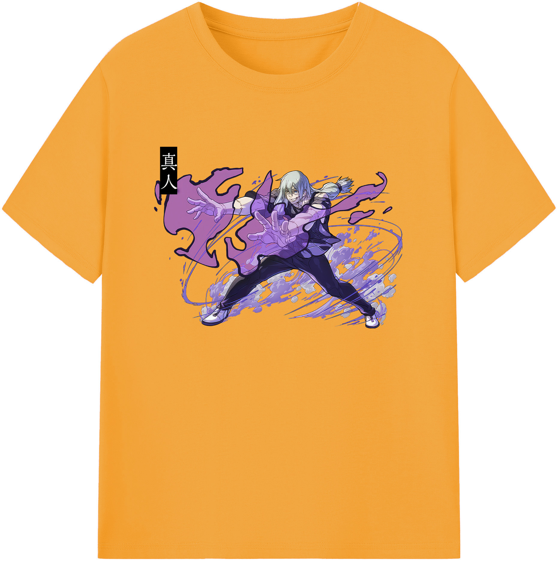 （画像用） 呪術廻戦 Jujutsu Kaisen 綿100％ メンズ半袖Tシャツ｜肌触りやわらか＆通気性