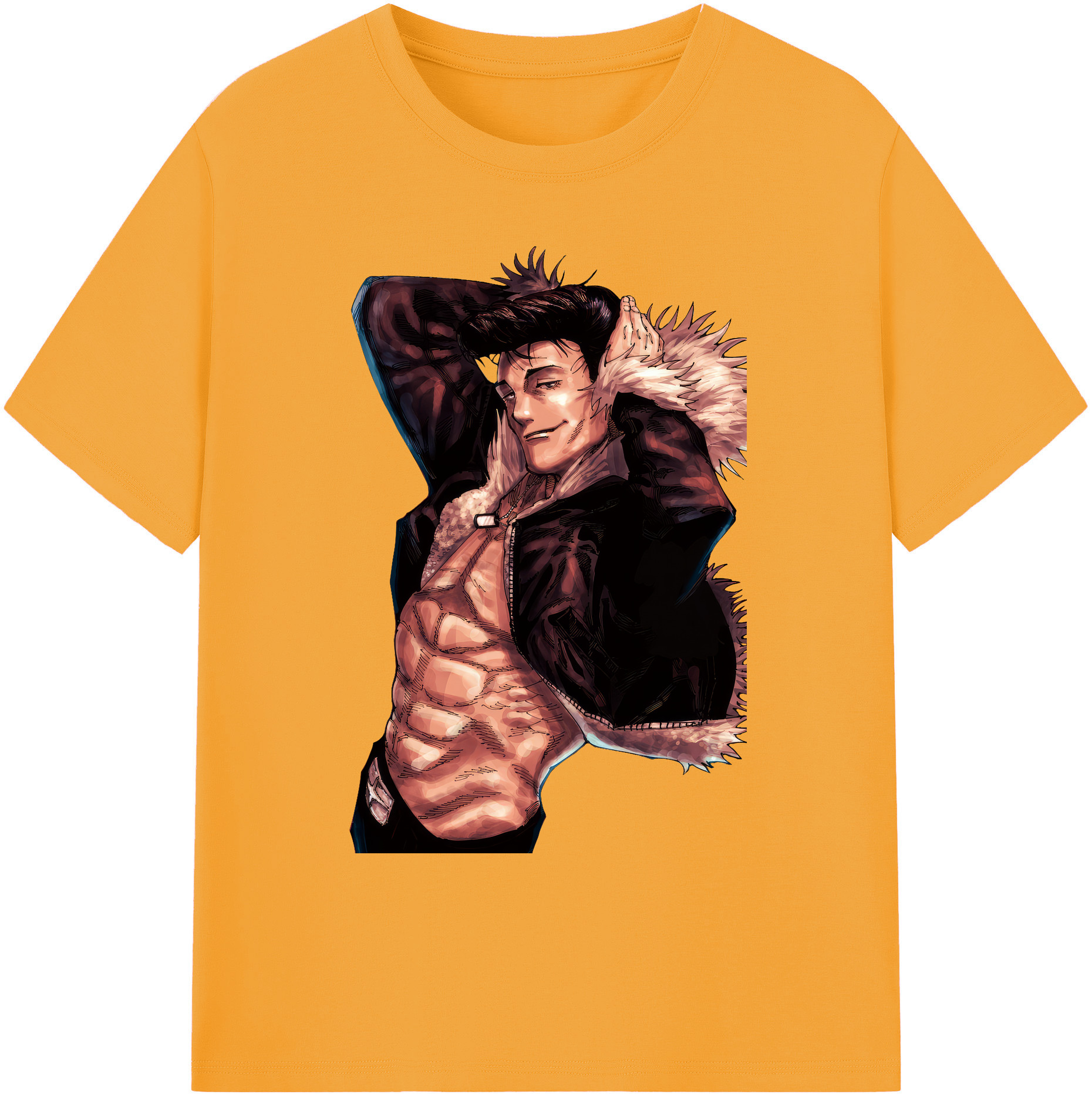（画像用） 呪術廻戦 Jujutsu Kaisen 綿100％ メンズ半袖Tシャツ｜肌触りやわらか＆通気性
