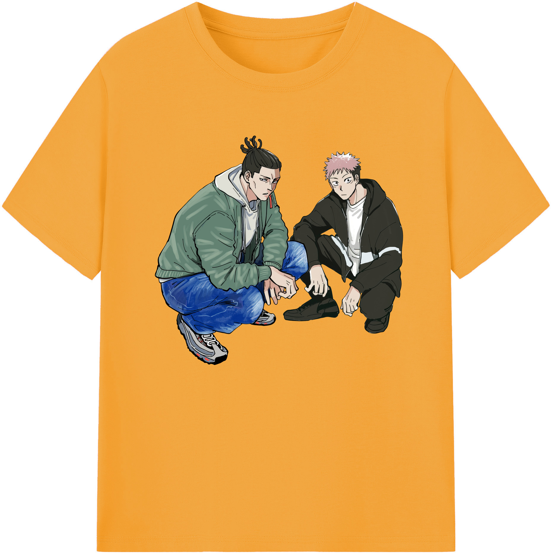 （画像用） 呪術廻戦 Jujutsu Kaisen 綿100％ メンズ半袖Tシャツ｜肌触りやわらか＆通気性