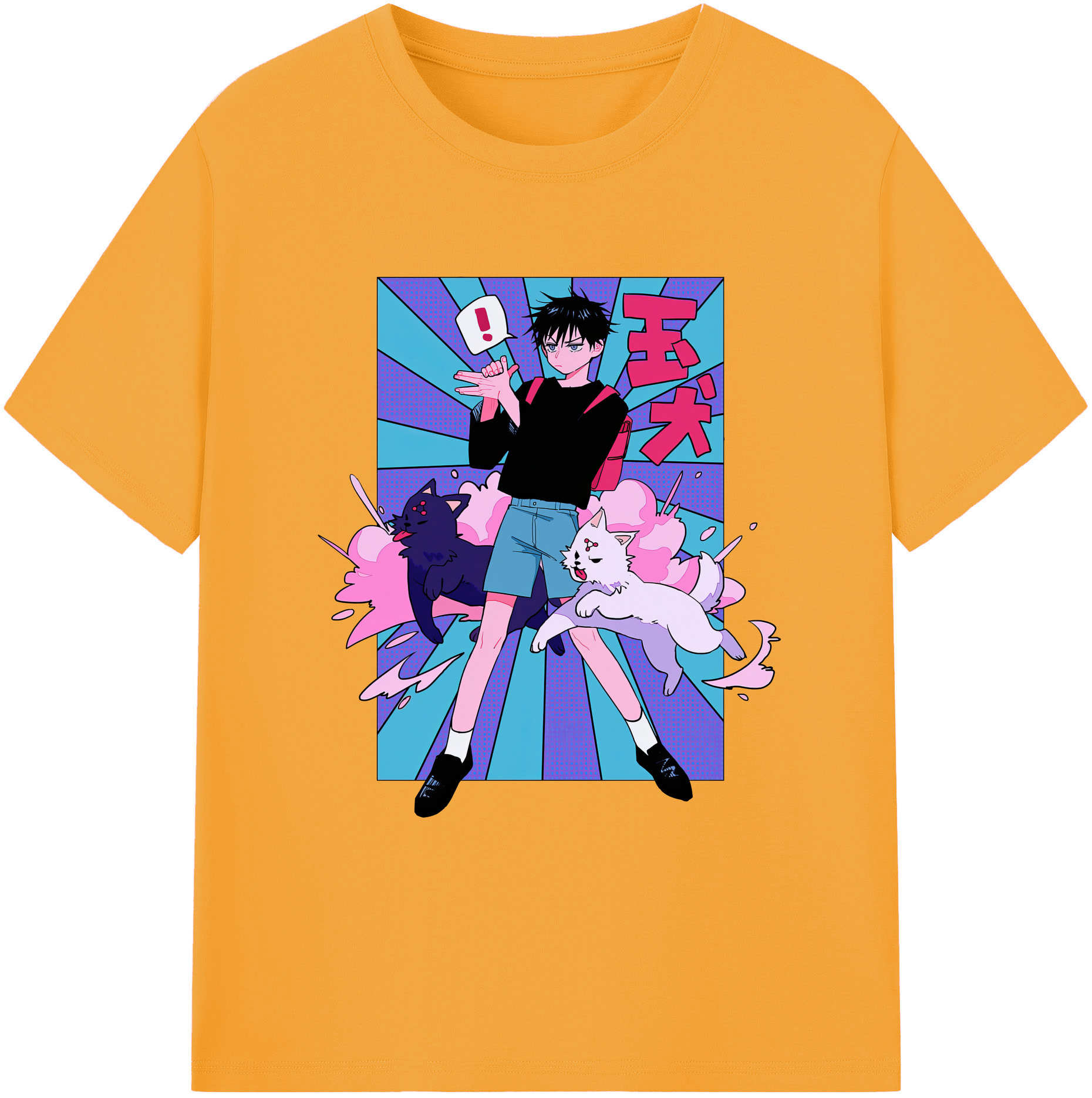 （画像用） 呪術廻戦 Jujutsu Kaisen 綿100％ メンズ半袖Tシャツ｜肌触りやわらか＆通気性