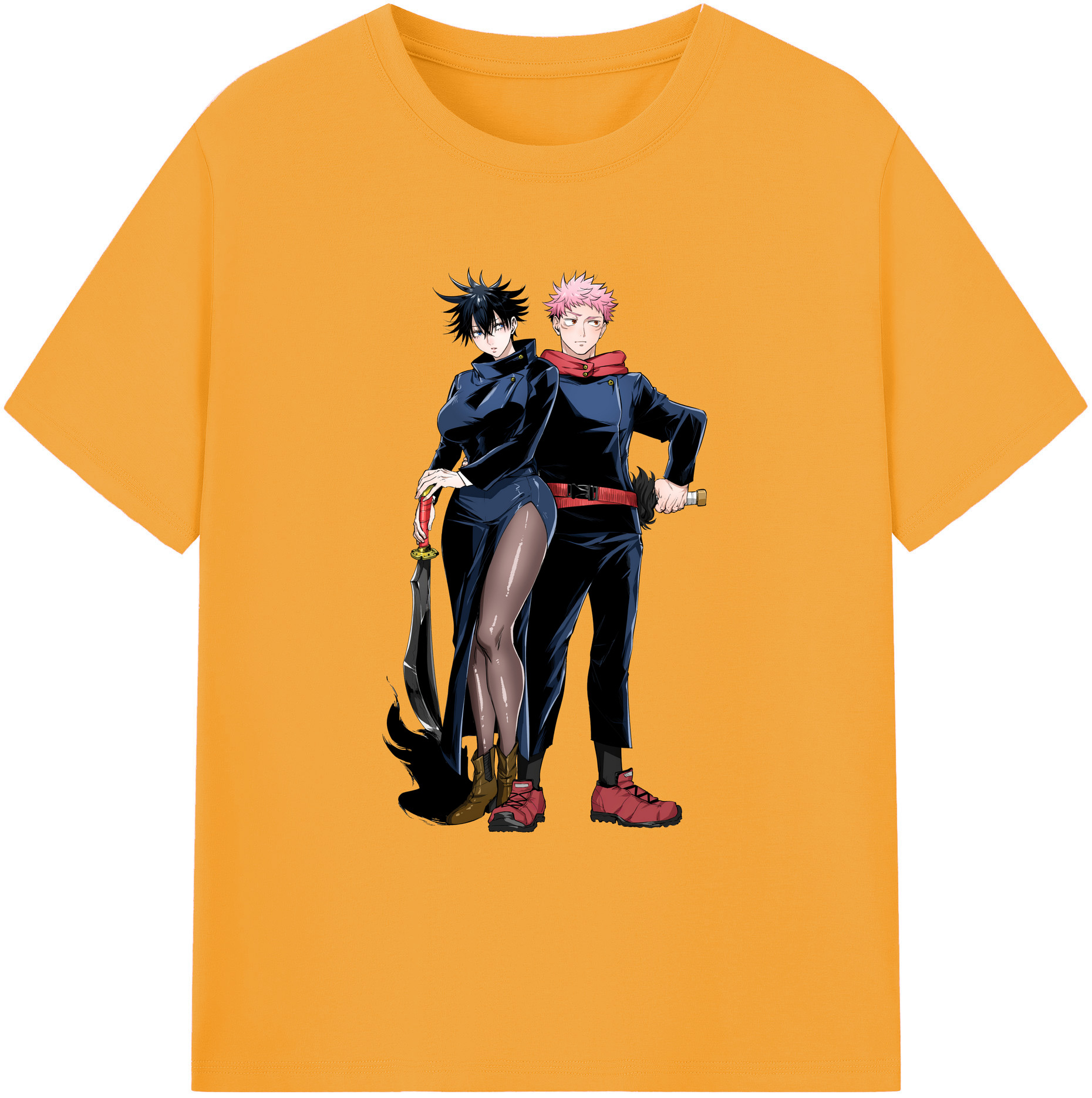 （画像用） 呪術廻戦 Jujutsu Kaisen 綿100％ メンズ半袖Tシャツ｜肌触りやわらか＆通気性