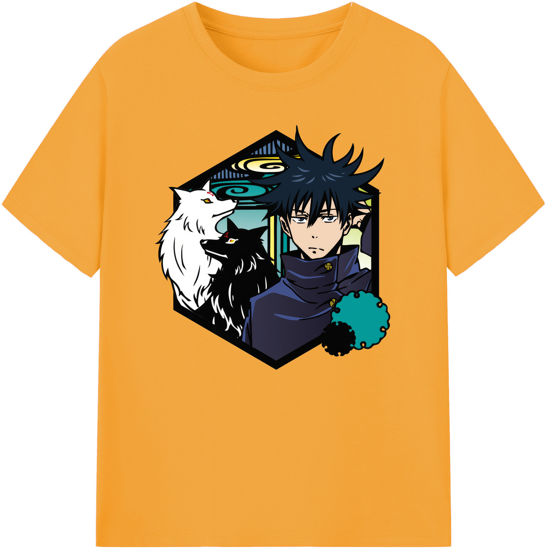 （画像用） 呪術廻戦 Jujutsu Kaisen 綿100％ メンズ半袖Tシャツ｜肌触りやわらか＆通気性