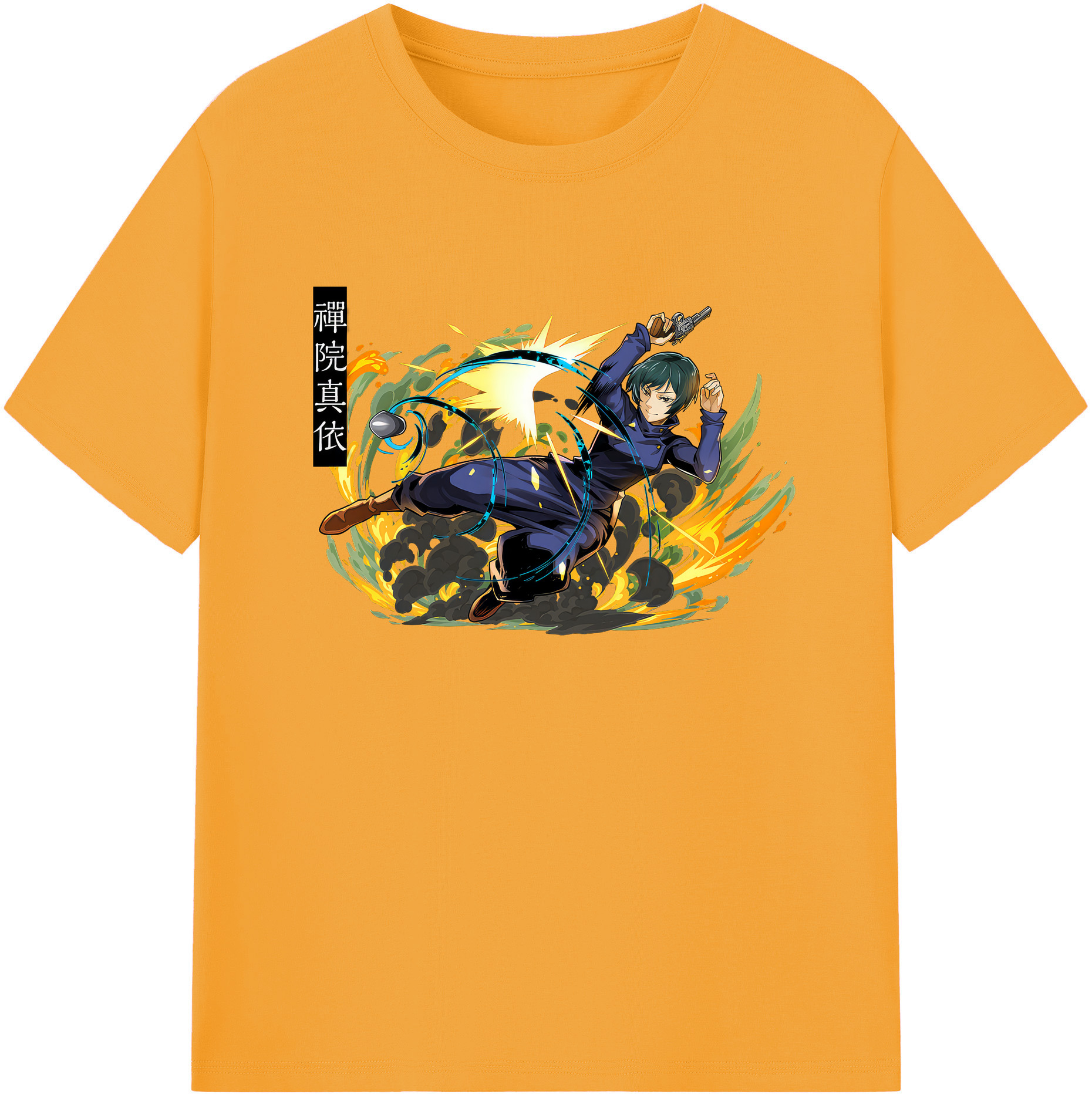 （画像用） 呪術廻戦 Jujutsu Kaisen 綿100％ メンズ半袖Tシャツ｜肌触りやわらか＆通気性