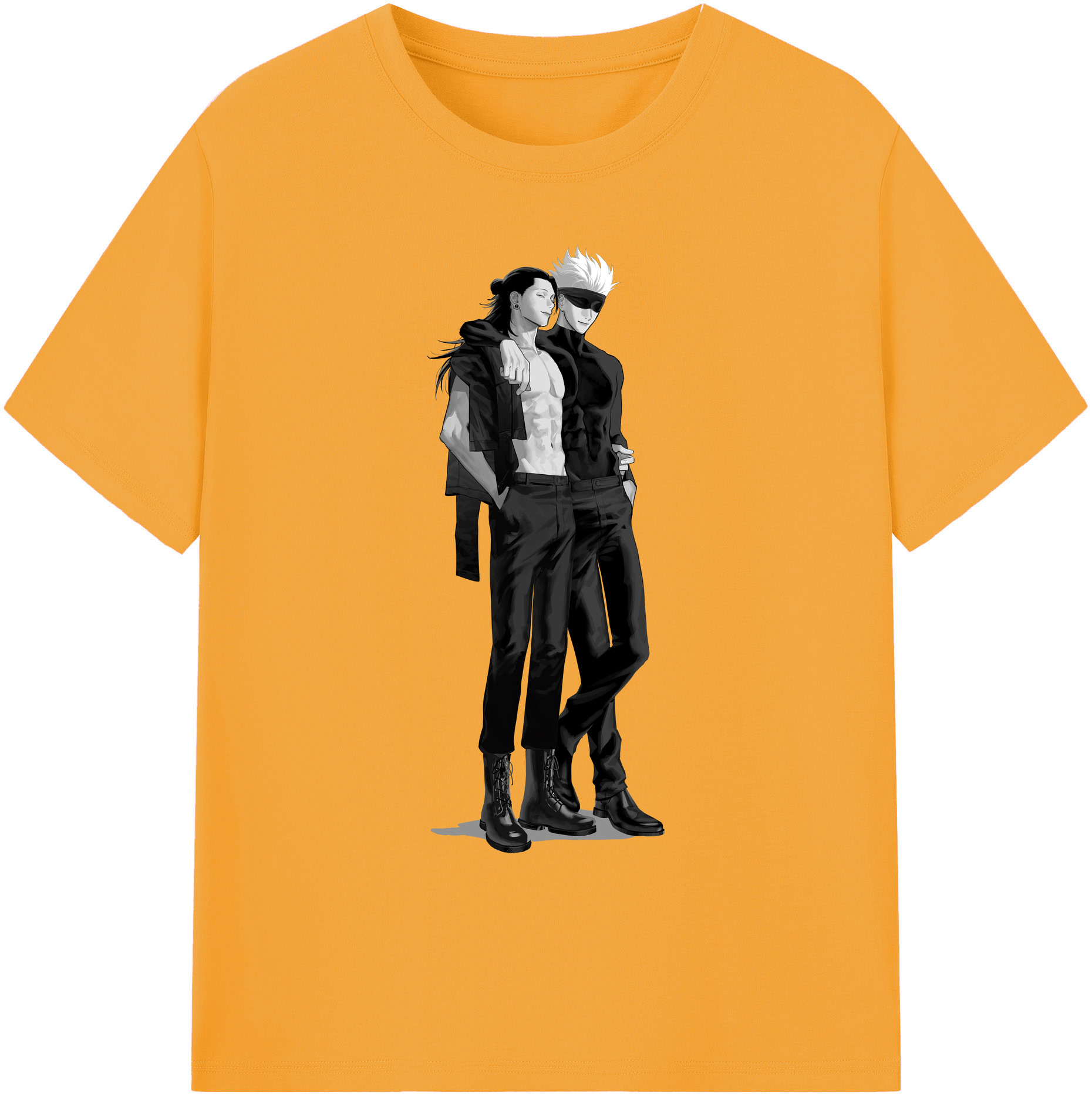 （画像用） 呪術廻戦 Jujutsu Kaisen 綿100％ メンズ半袖Tシャツ｜肌触りやわらか＆通気性