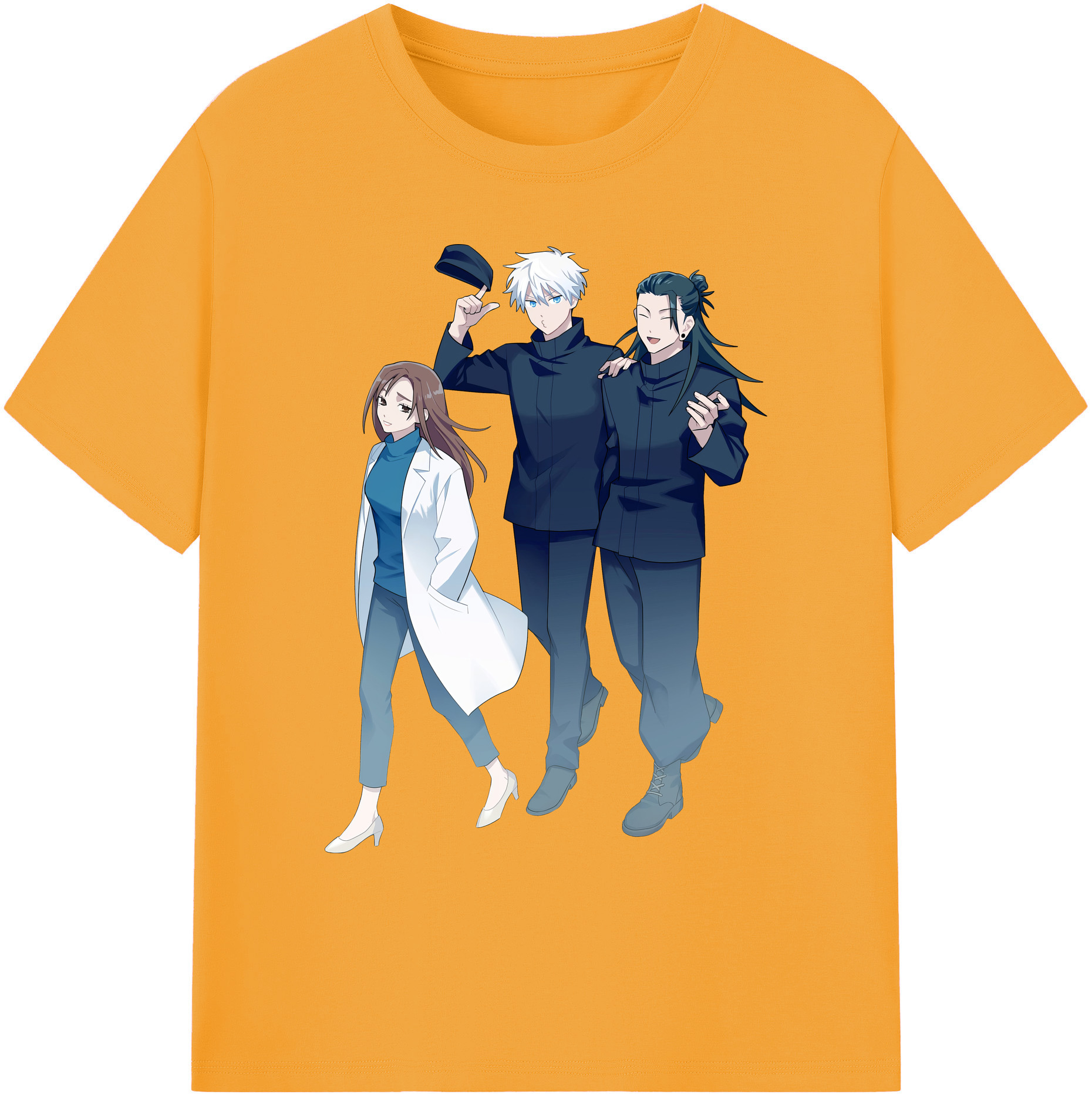 （画像用） 呪術廻戦 Jujutsu Kaisen 綿100％ メンズ半袖Tシャツ｜肌触りやわらか＆通気性