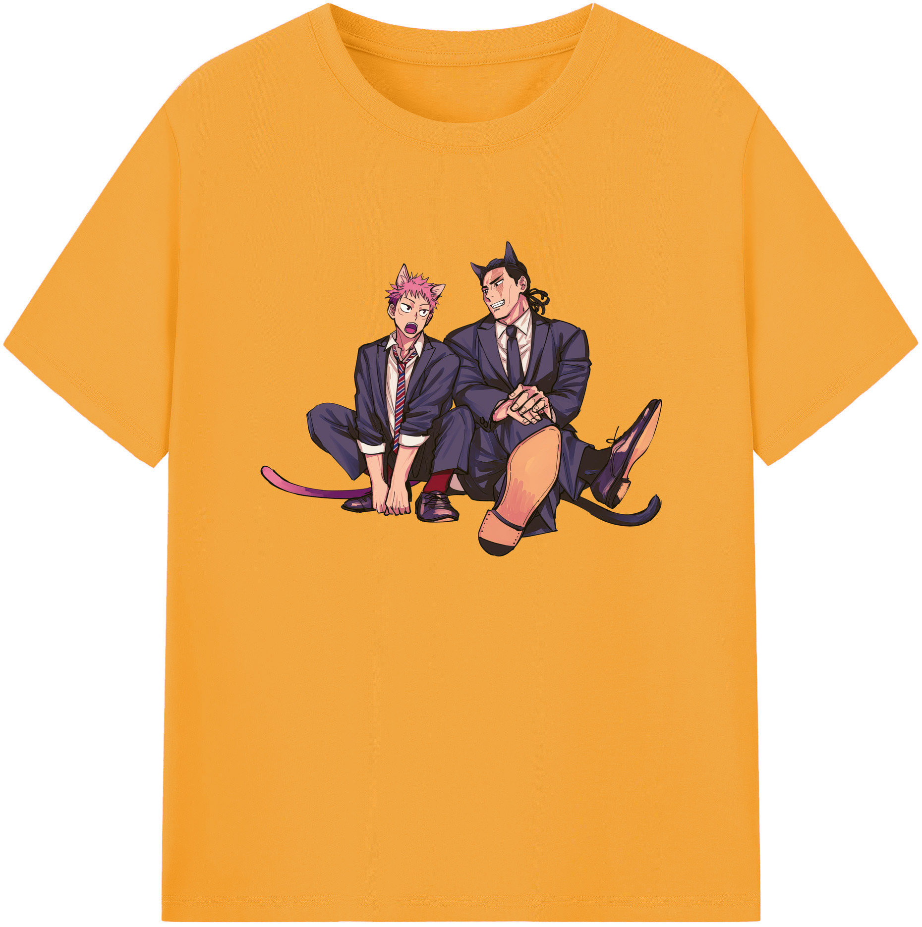 （画像用） 呪術廻戦 Jujutsu Kaisen 綿100％ メンズ半袖Tシャツ｜肌触りやわらか＆通気性
