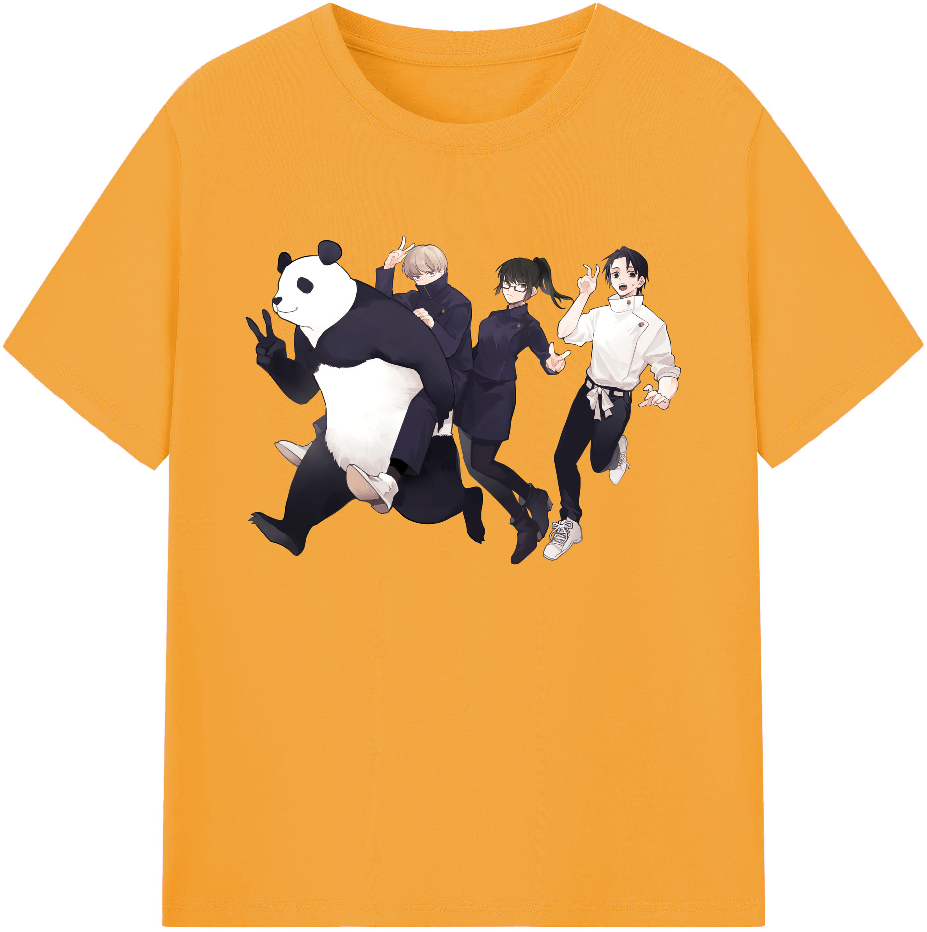 （画像用） 呪術廻戦 Jujutsu Kaisen 綿100％ メンズ半袖Tシャツ｜肌触りやわらか＆通気性
