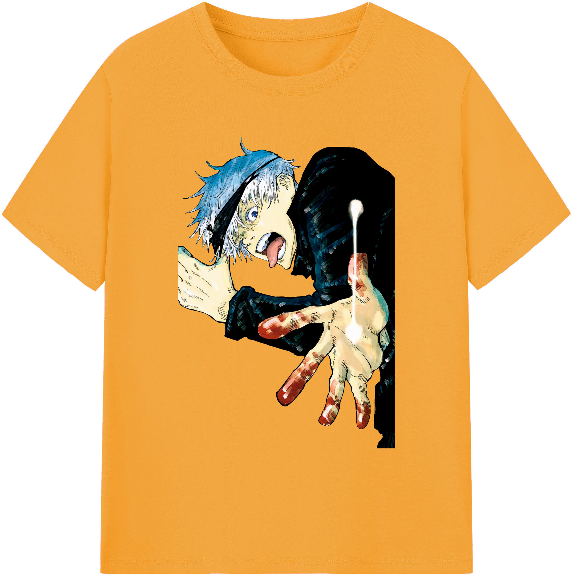 （画像用） 呪術廻戦 Jujutsu Kaisen 綿100％ メンズ半袖Tシャツ｜肌触りやわらか＆通気性