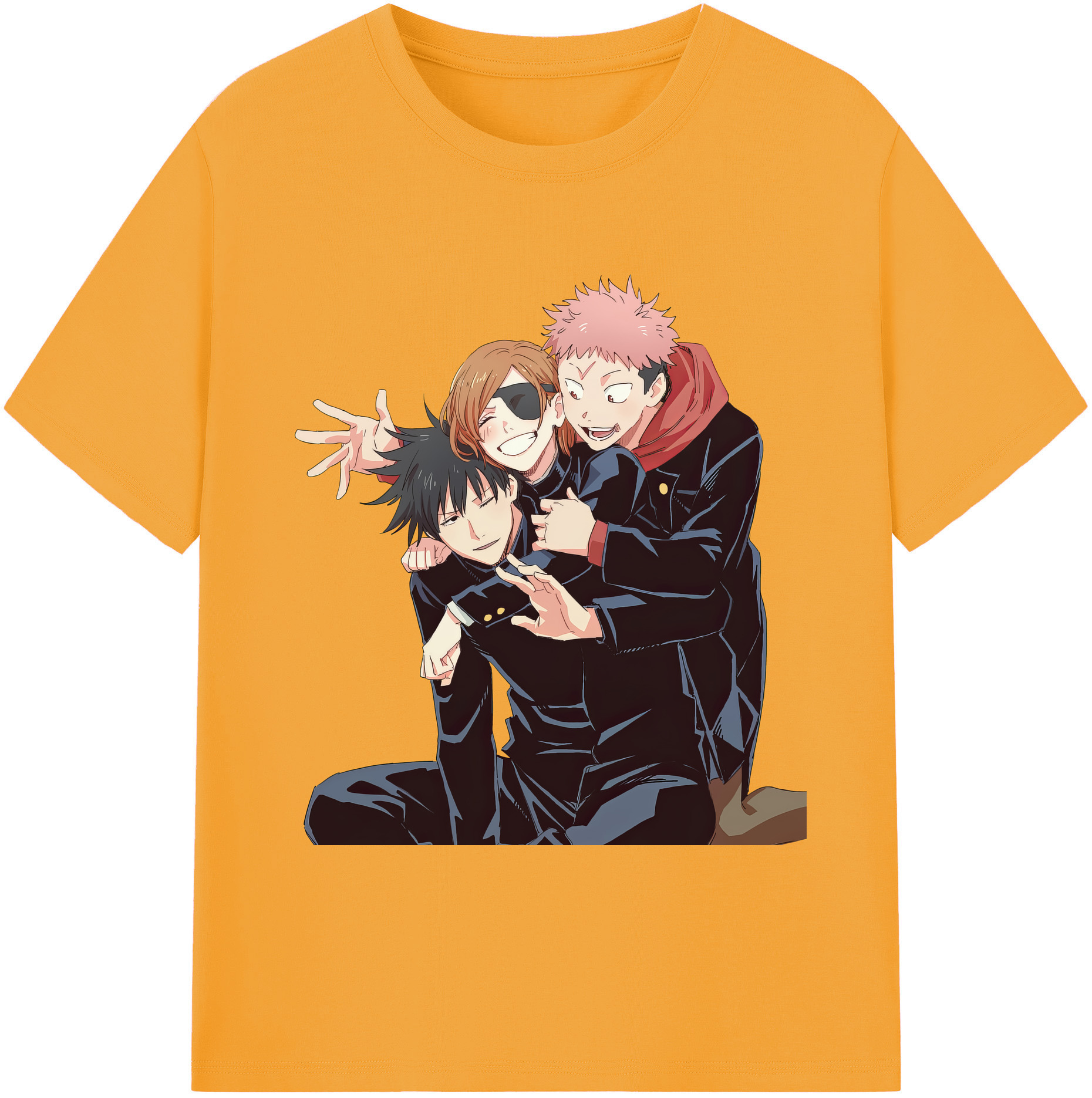 （画像用） 呪術廻戦 Jujutsu Kaisen 綿100％ メンズ半袖Tシャツ｜肌触りやわらか＆通気性