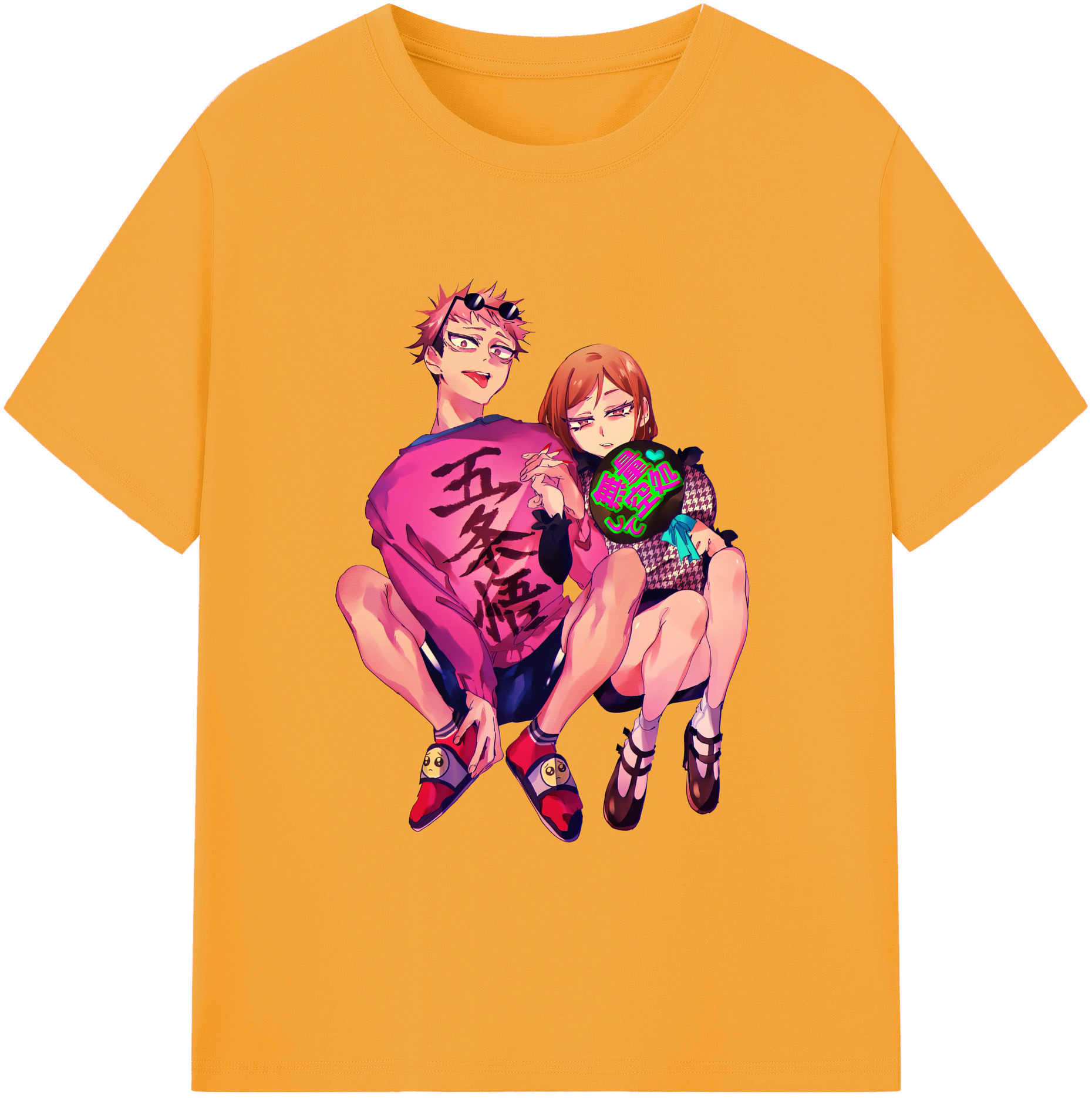 （画像用） 呪術廻戦 Jujutsu Kaisen 綿100％ メンズ半袖Tシャツ｜肌触りやわらか＆通気性