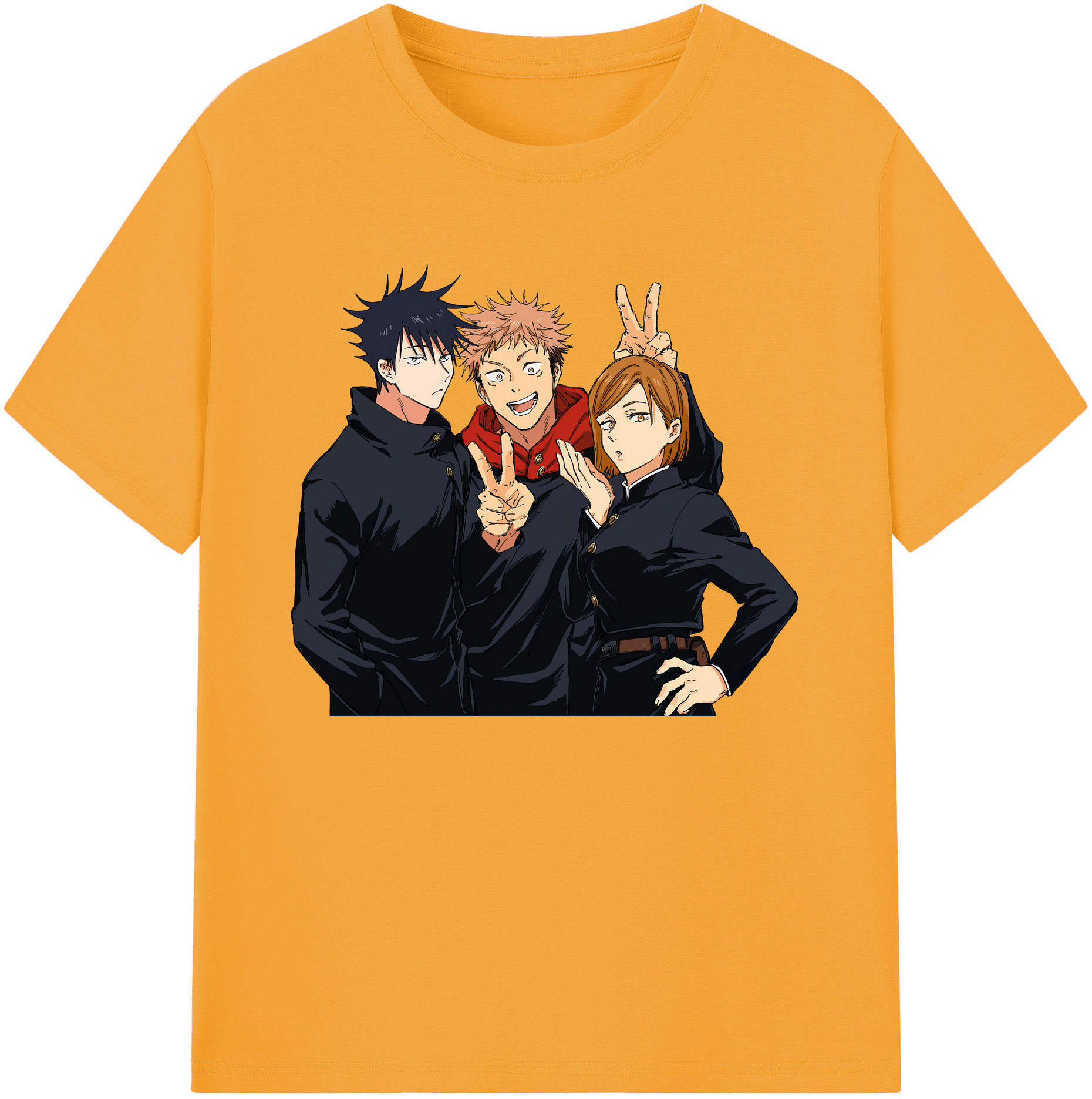 （画像用） 呪術廻戦 Jujutsu Kaisen 綿100％ メンズ半袖Tシャツ｜肌触りやわらか＆通気性