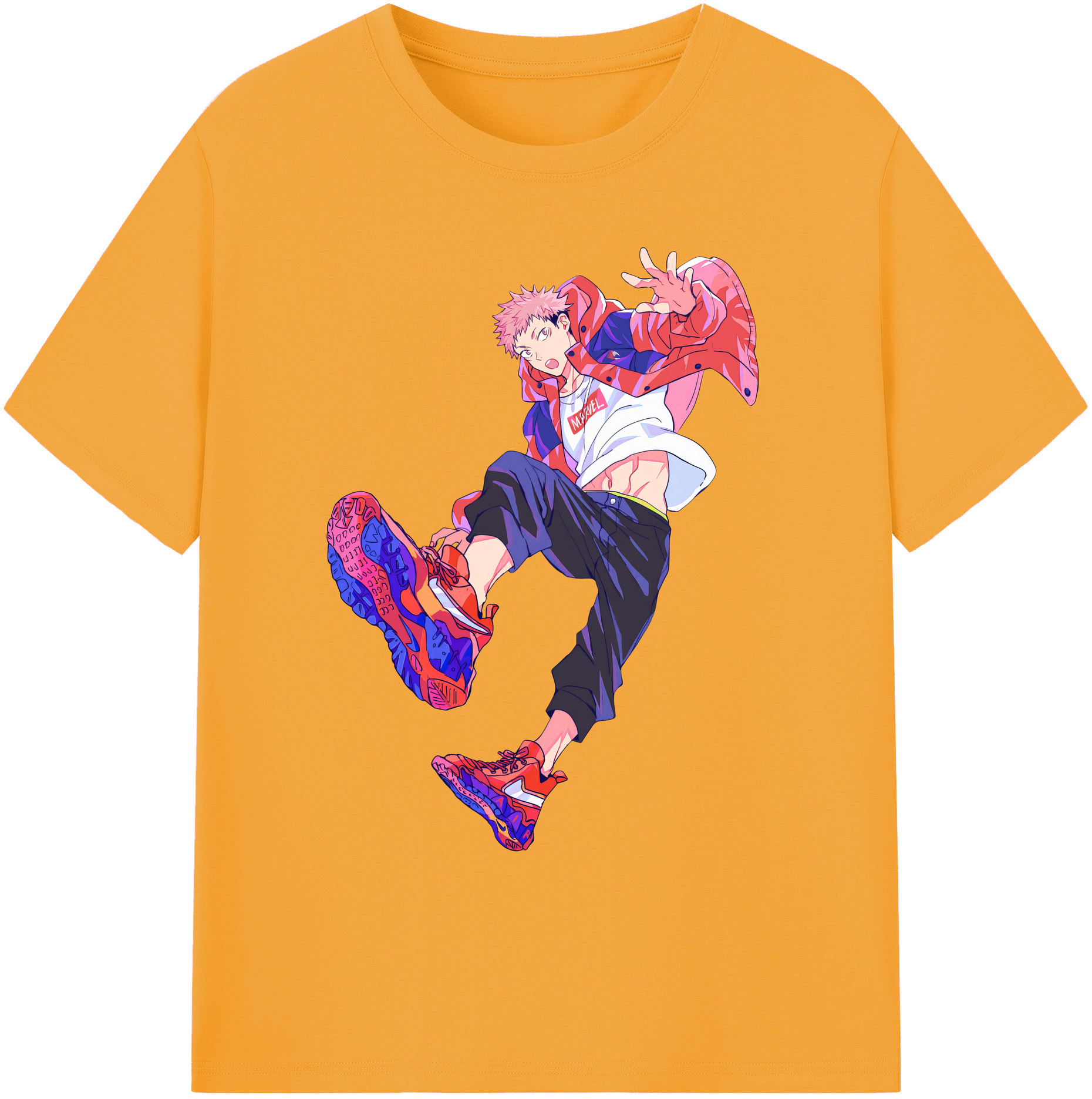（画像用） 呪術廻戦 Jujutsu Kaisen 綿100％ メンズ半袖Tシャツ｜肌触りやわらか＆通気性