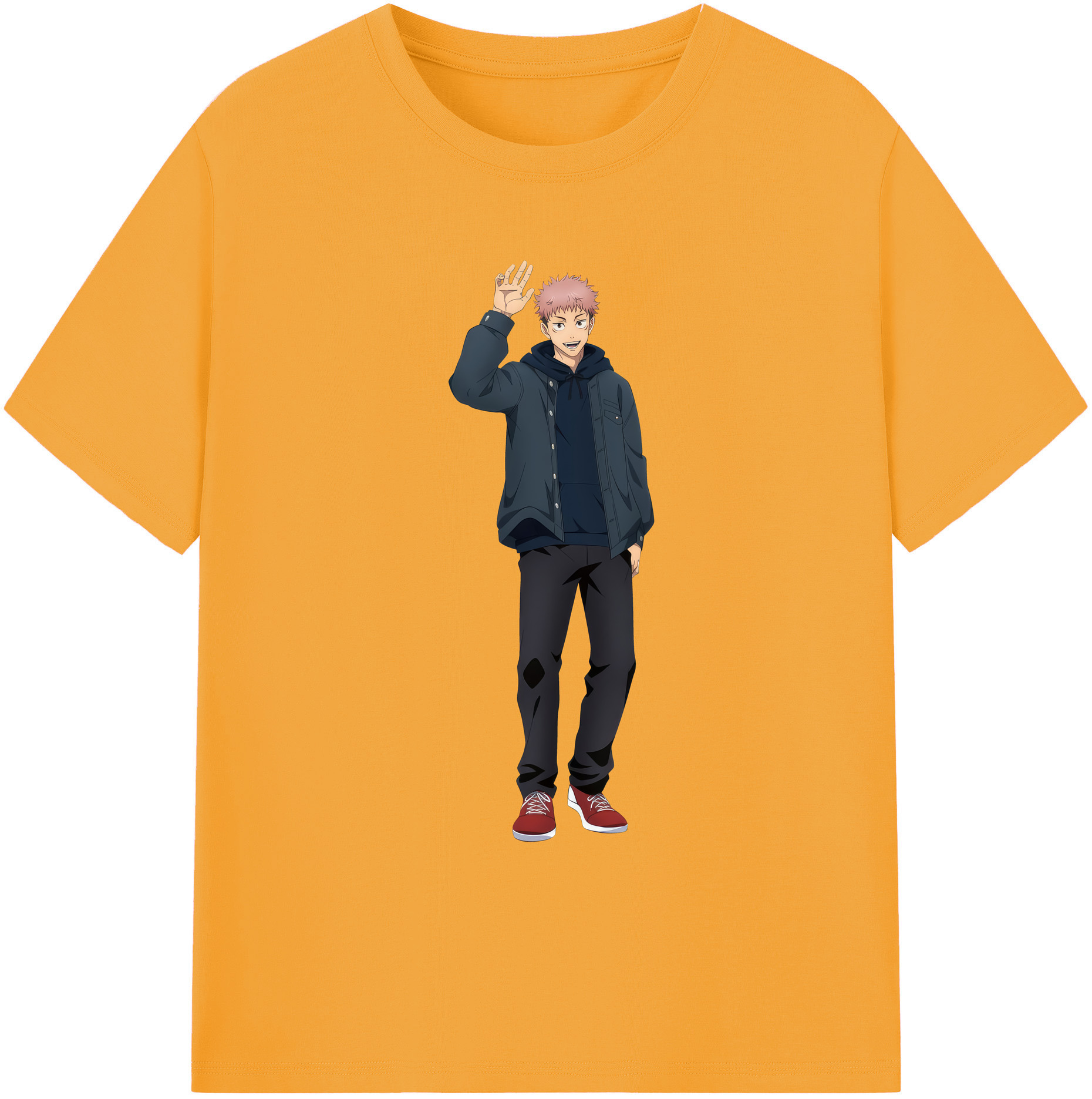 （画像用） 呪術廻戦 Jujutsu Kaisen 綿100％ メンズ半袖Tシャツ｜肌触りやわらか＆通気性