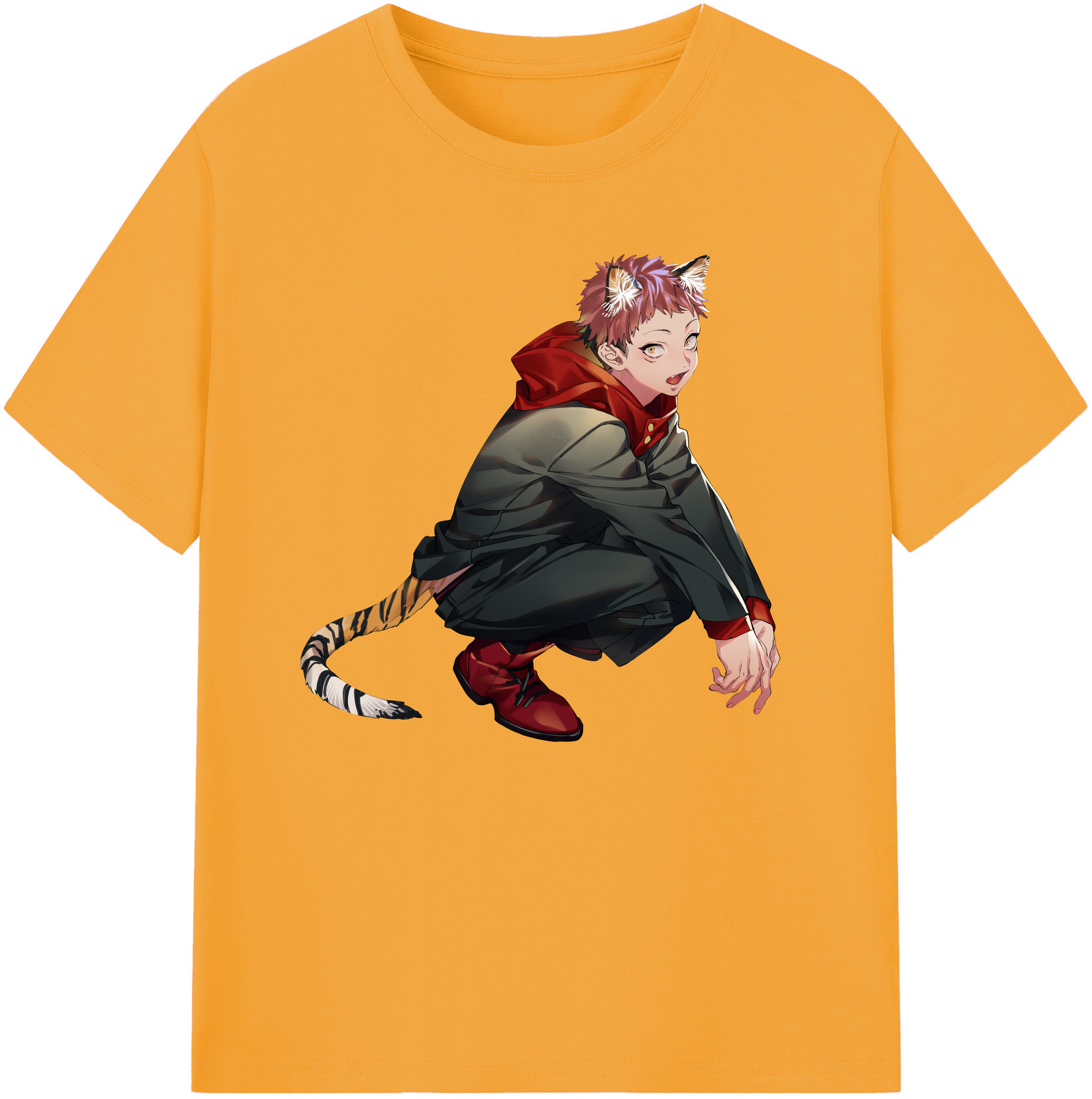 （画像用） 呪術廻戦 Jujutsu Kaisen 綿100％ メンズ半袖Tシャツ｜肌触りやわらか＆通気性