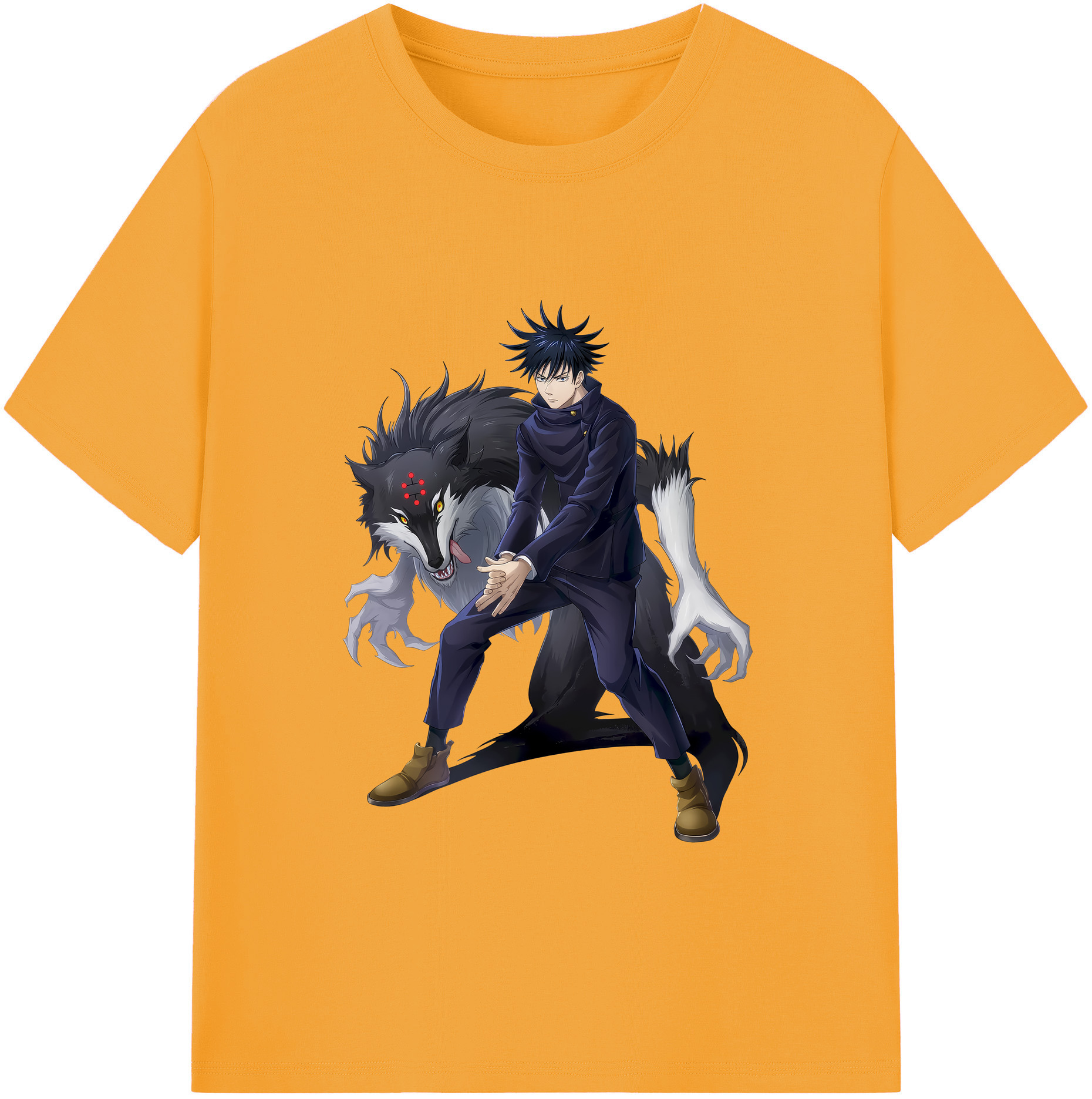 （画像用） 呪術廻戦 Jujutsu Kaisen 綿100％ メンズ半袖Tシャツ｜肌触りやわらか＆通気性