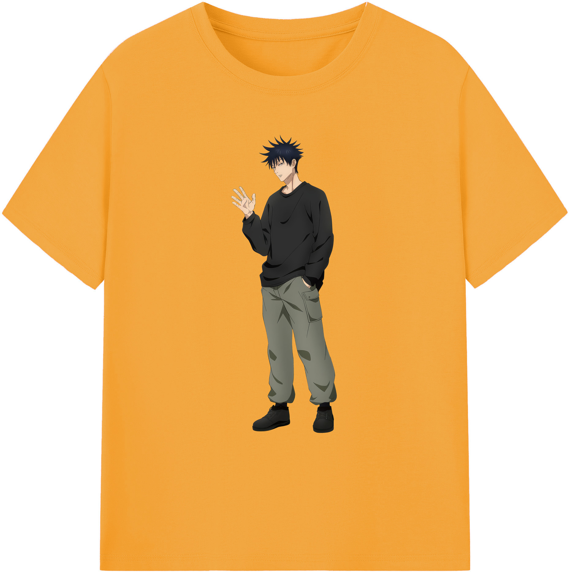 （画像用） 呪術廻戦 Jujutsu Kaisen 綿100％ メンズ半袖Tシャツ｜肌触りやわらか＆通気性