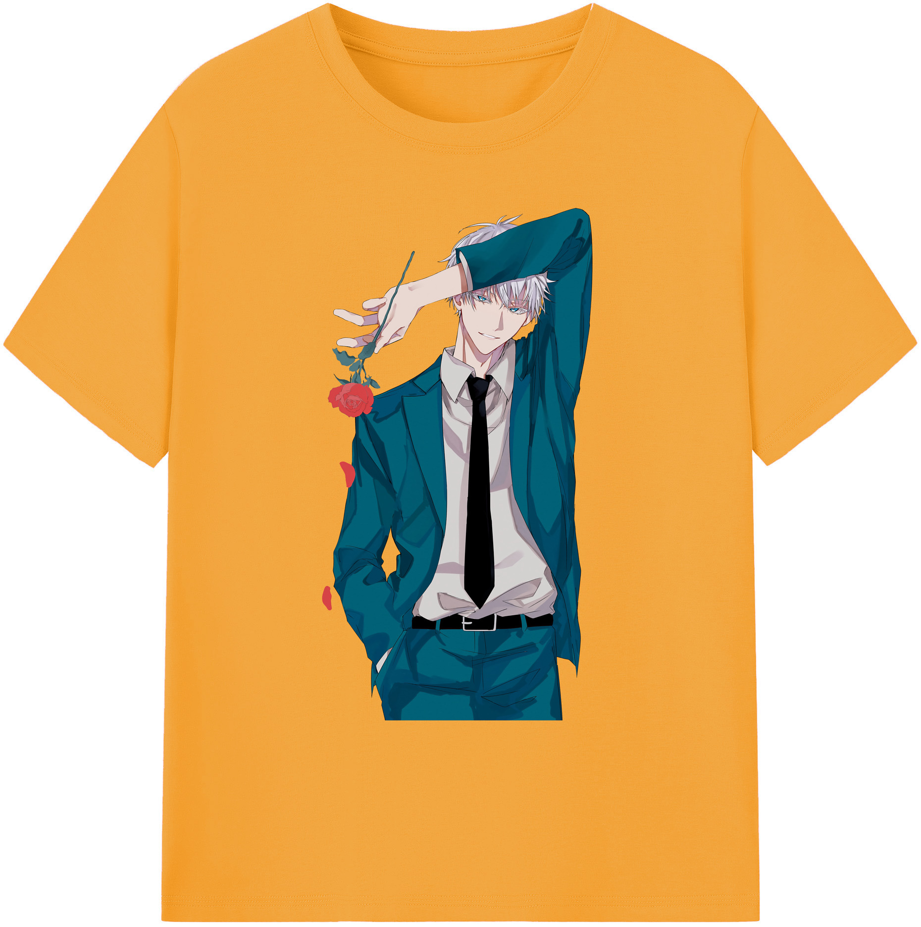 （画像用） 呪術廻戦 Jujutsu Kaisen 綿100％ メンズ半袖Tシャツ｜肌触りやわらか＆通気性