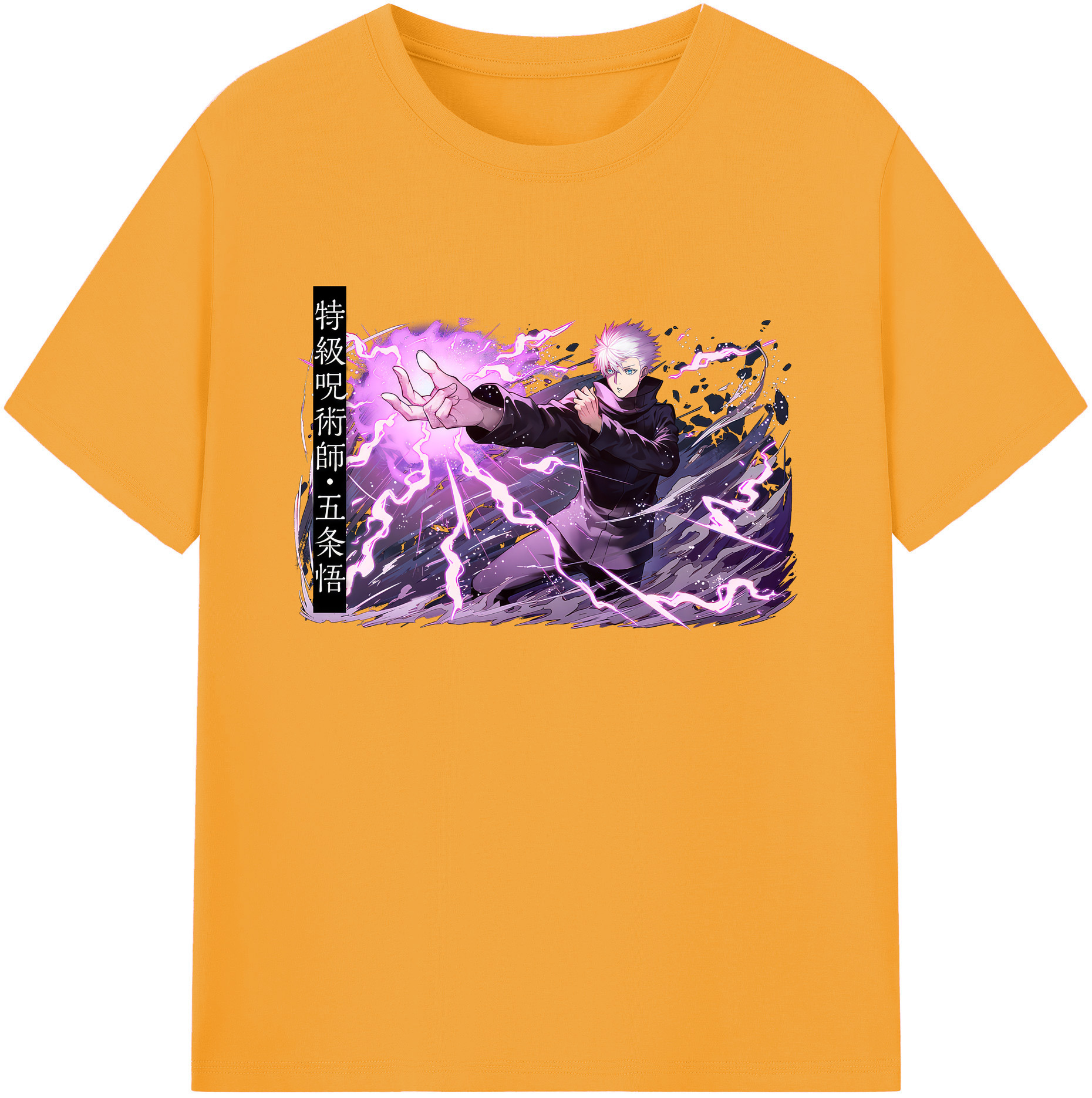 （画像用） 呪術廻戦 Jujutsu Kaisen 綿100％ メンズ半袖Tシャツ｜肌触りやわらか＆通気性