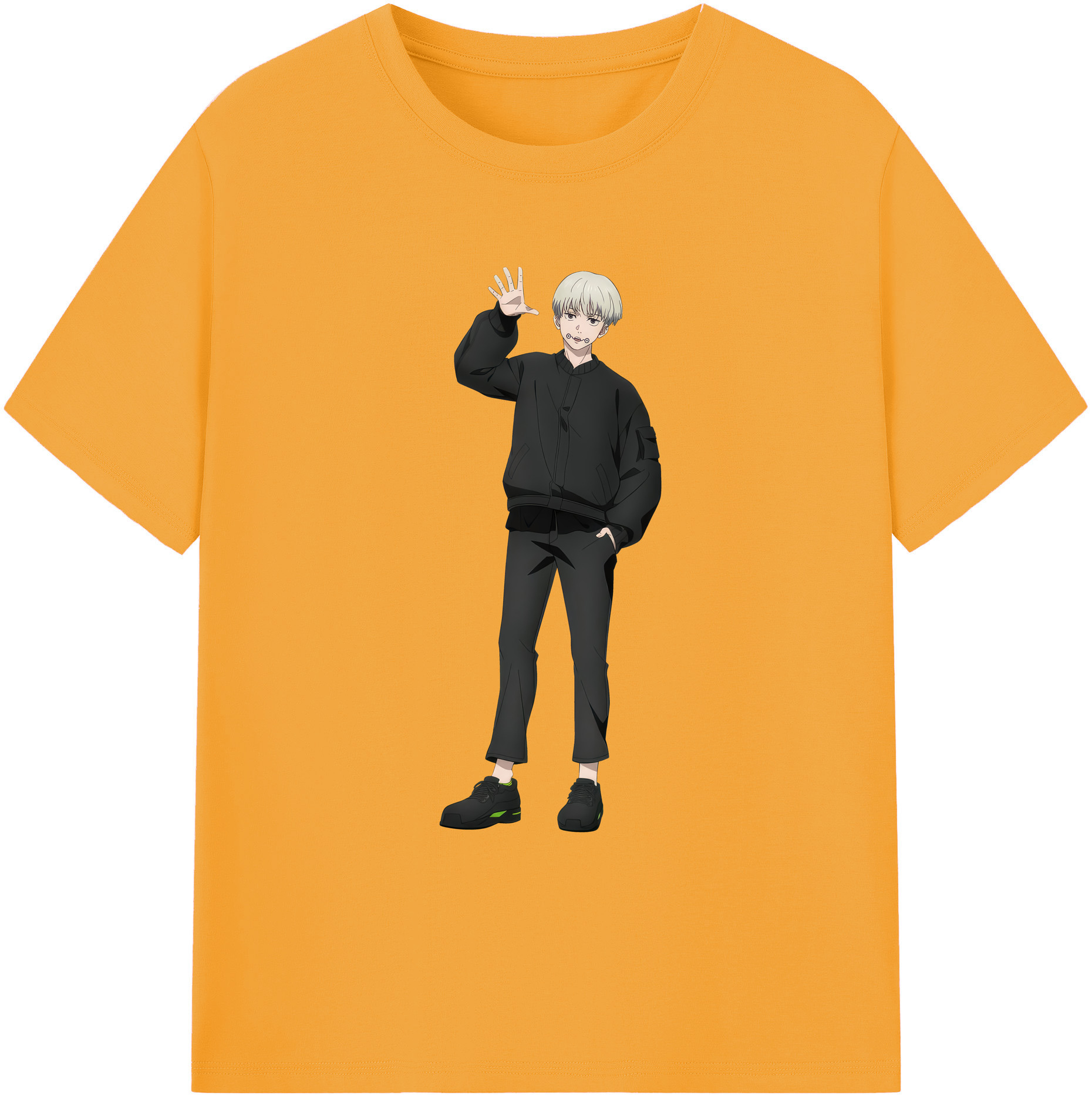 （画像用） 呪術廻戦 Jujutsu Kaisen 綿100％ メンズ半袖Tシャツ｜肌触りやわらか＆通気性