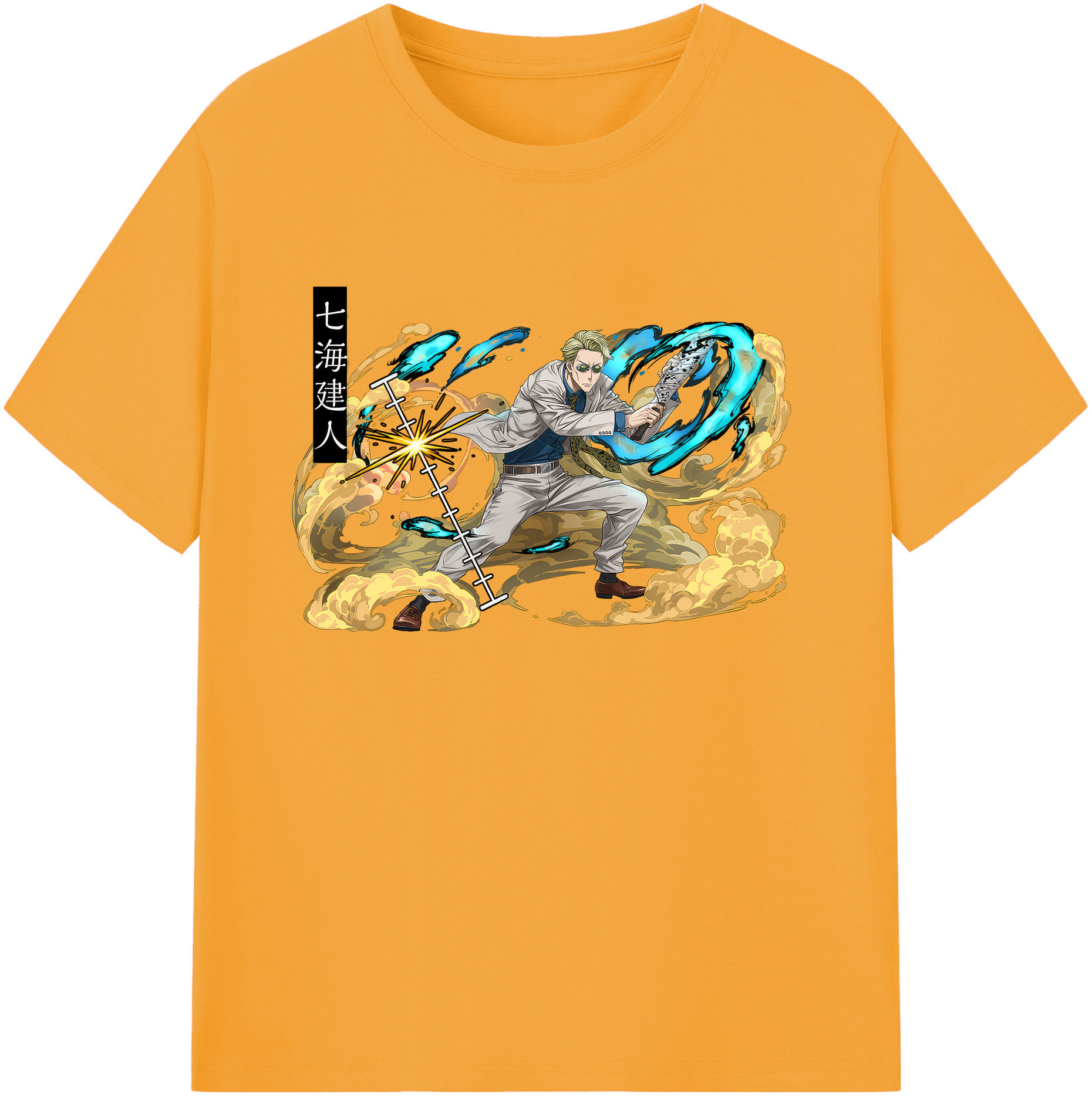 （画像用） 呪術廻戦 Jujutsu Kaisen 綿100％ メンズ半袖Tシャツ｜肌触りやわらか＆通気性