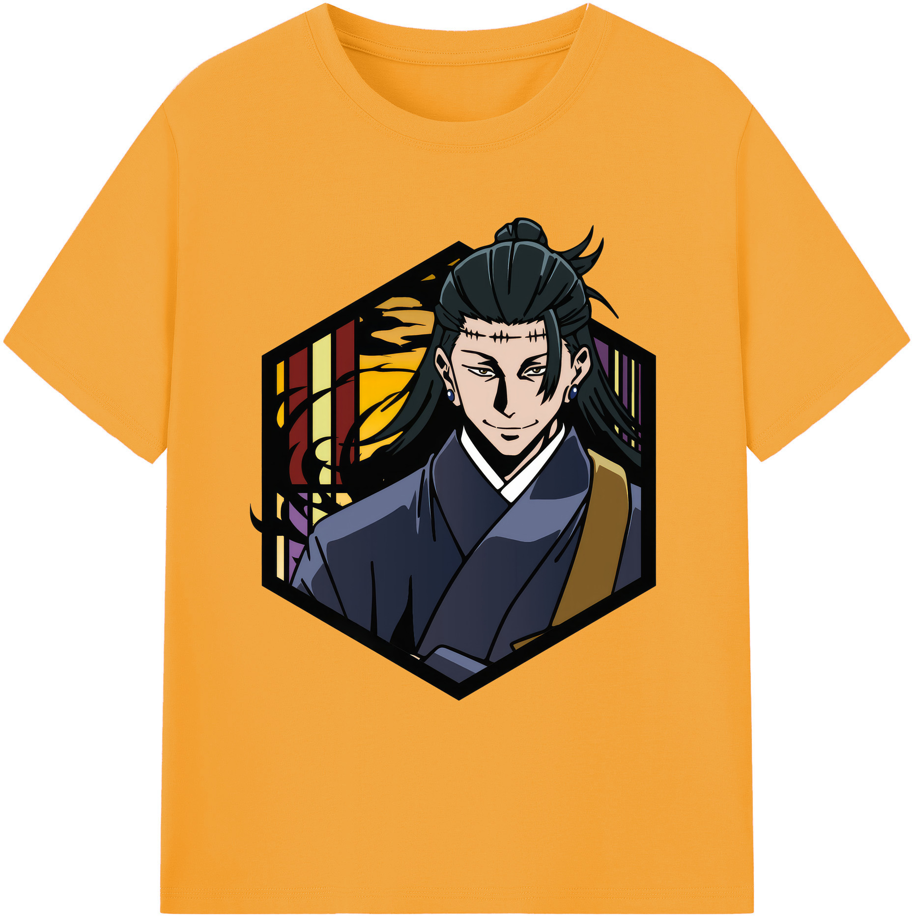 （画像用） 呪術廻戦 Jujutsu Kaisen 綿100％ メンズ半袖Tシャツ｜肌触りやわらか＆通気性