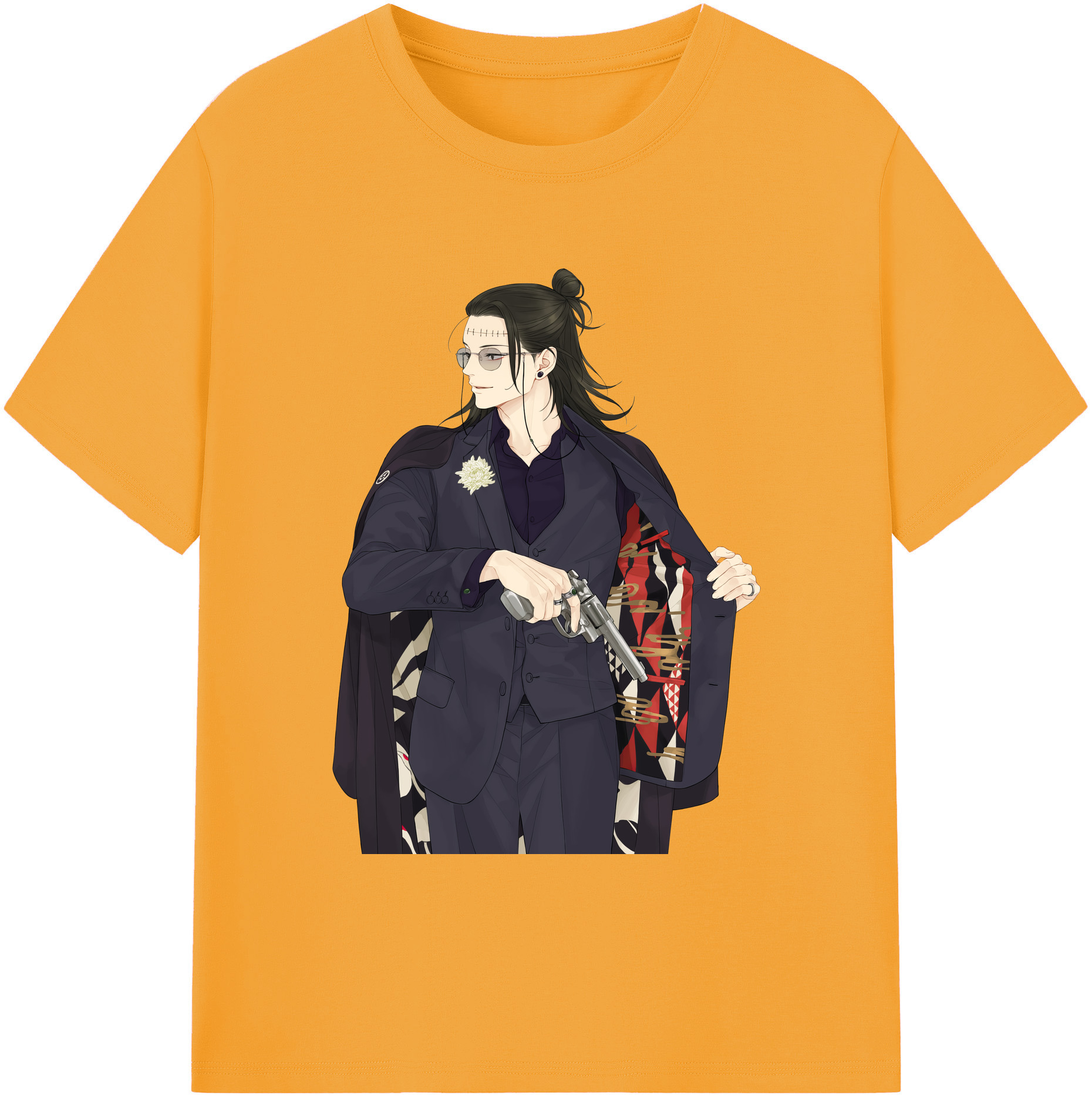 （画像用） 呪術廻戦 Jujutsu Kaisen 綿100％ メンズ半袖Tシャツ｜肌触りやわらか＆通気性