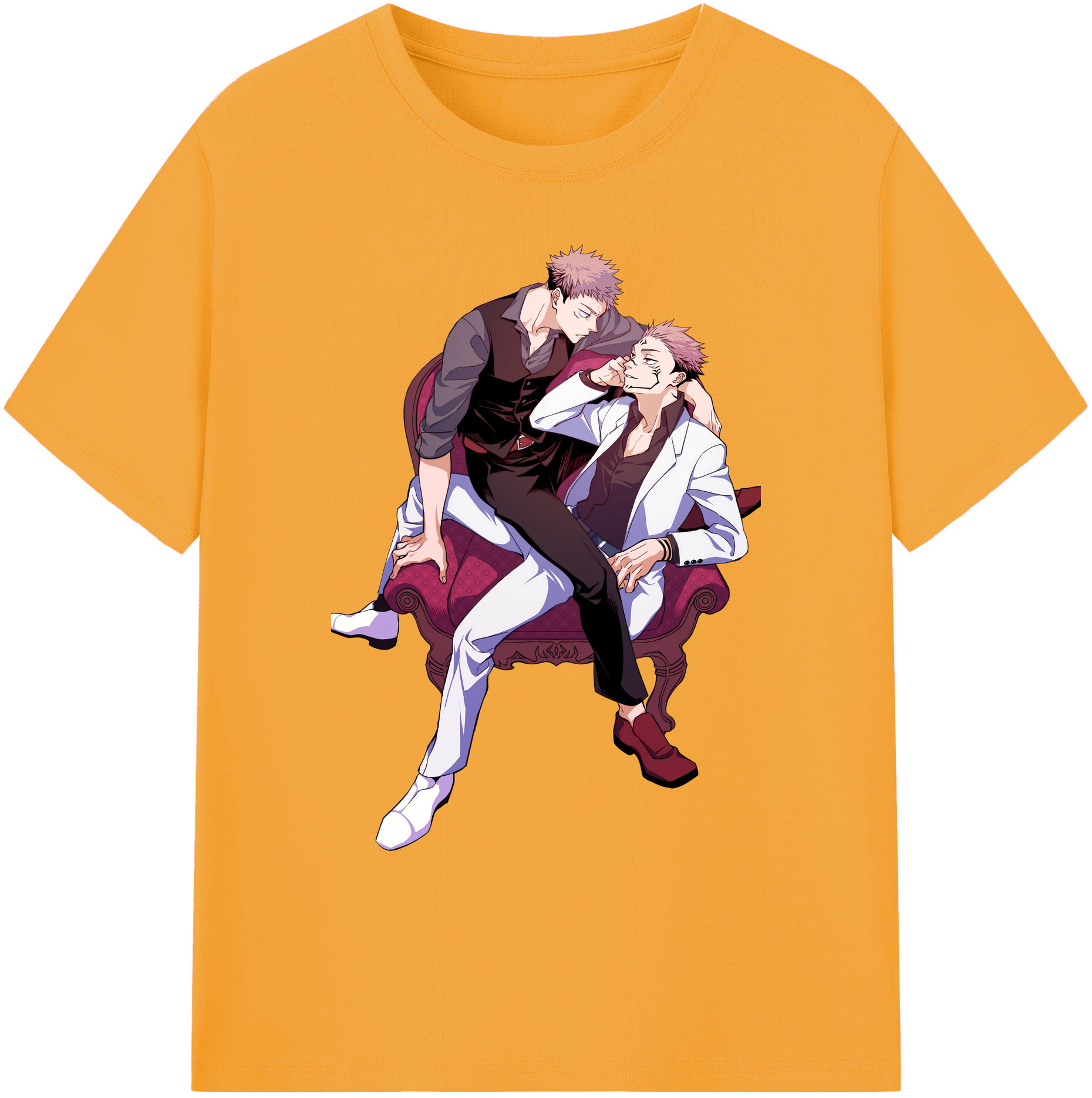 （画像用） 呪術廻戦 Jujutsu Kaisen 綿100％ メンズ半袖Tシャツ｜肌触りやわらか＆通気性