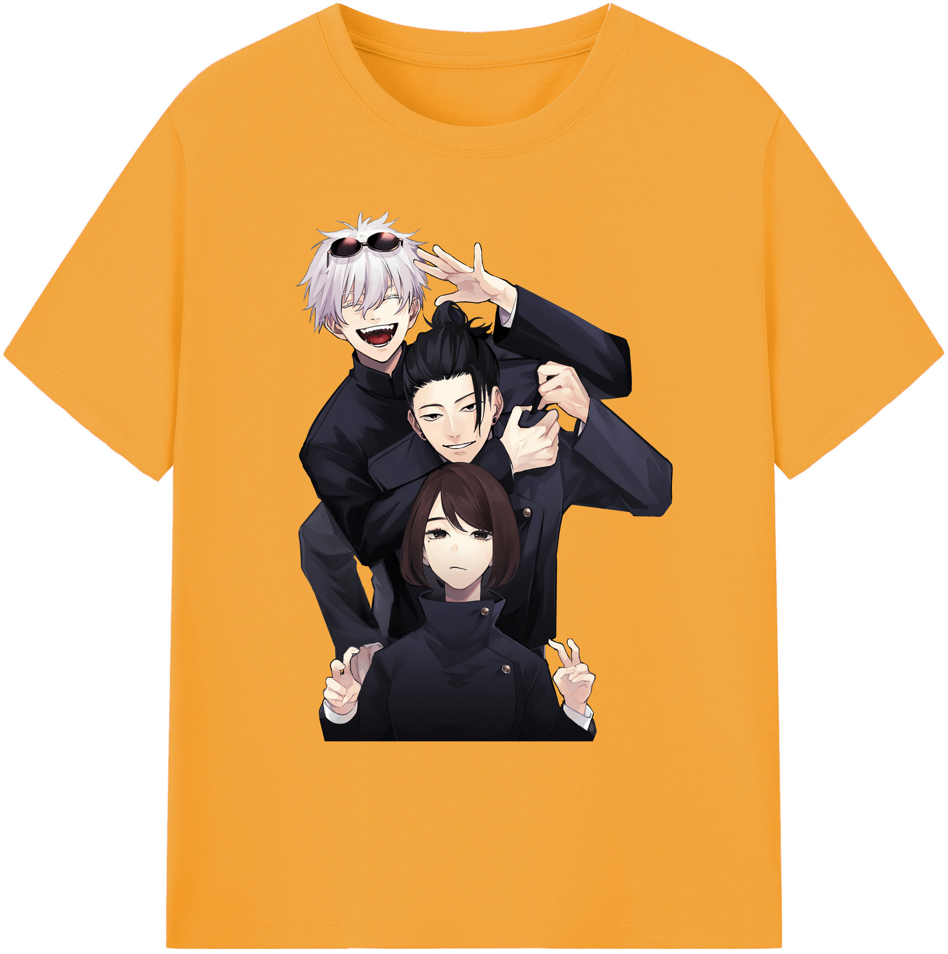 （画像用） 呪術廻戦 Jujutsu Kaisen 綿100％ メンズ半袖Tシャツ｜肌触りやわらか＆通気性