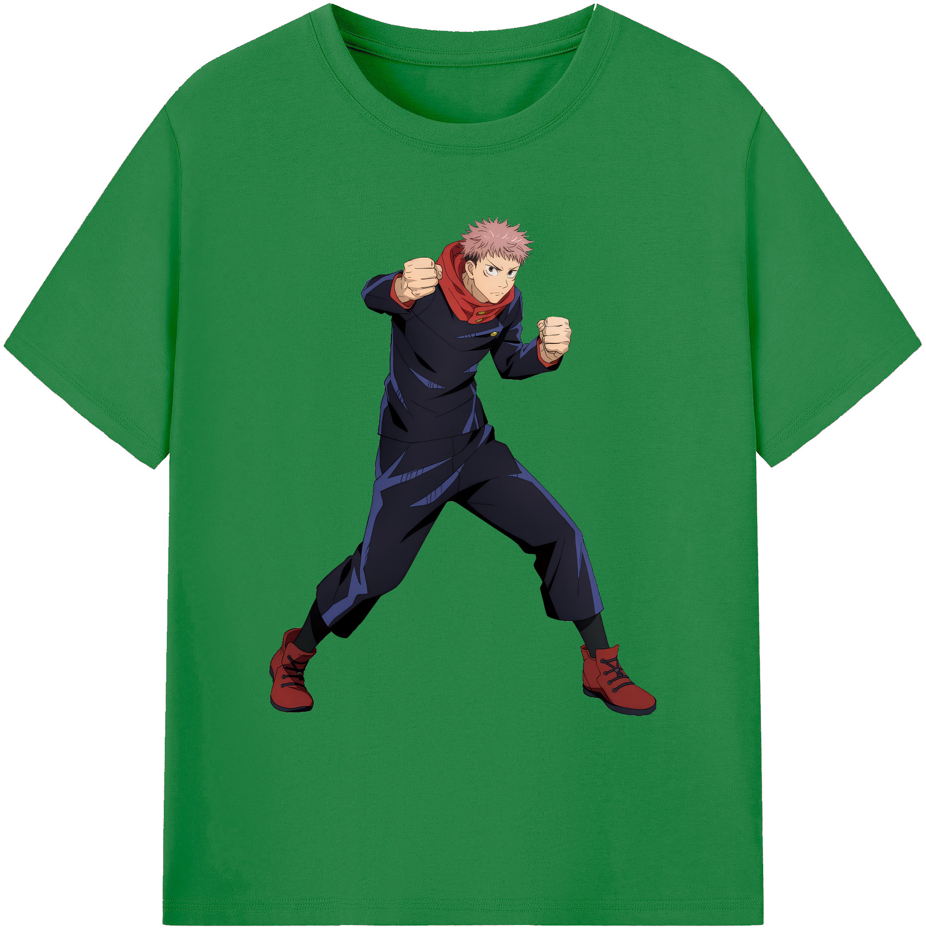 （画像用） 呪術廻戦 Jujutsu Kaisen 綿100％ メンズ半袖Tシャツ｜肌触りやわらか＆通気性