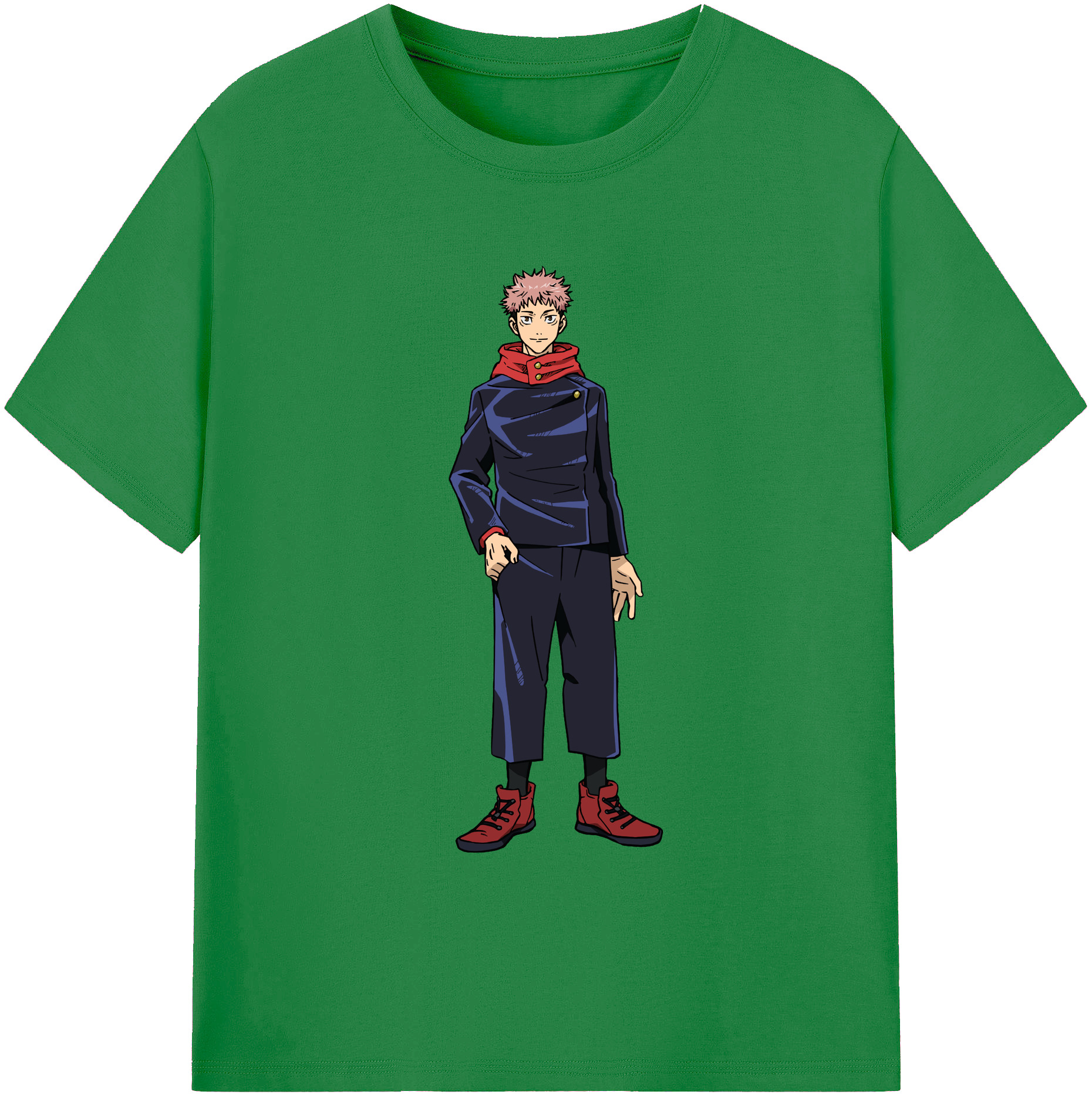 （画像用） 呪術廻戦 Jujutsu Kaisen 綿100％ メンズ半袖Tシャツ｜肌触りやわらか＆通気性