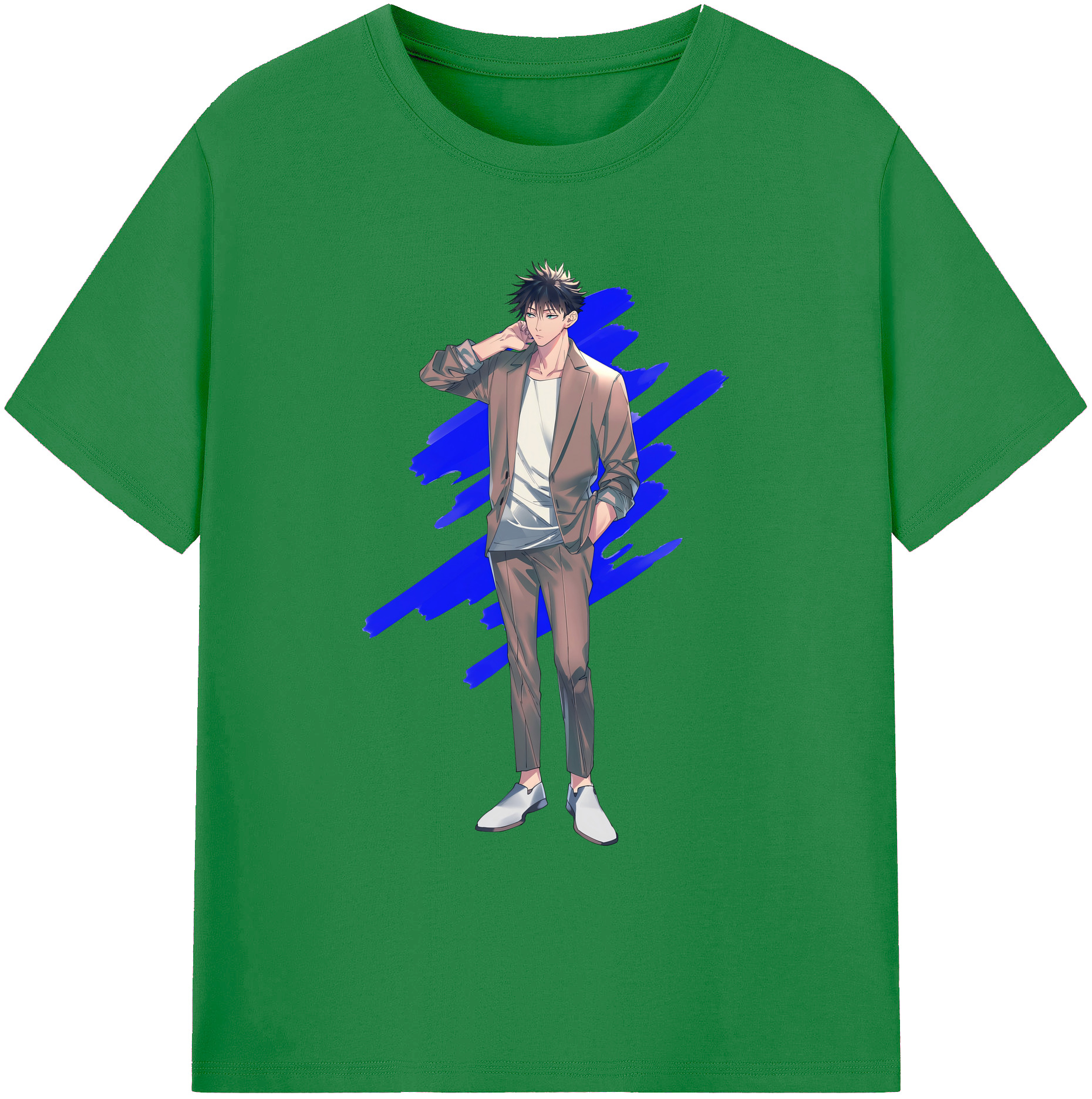 （画像用） 呪術廻戦 Jujutsu Kaisen 綿100％ メンズ半袖Tシャツ｜肌触りやわらか＆通気性