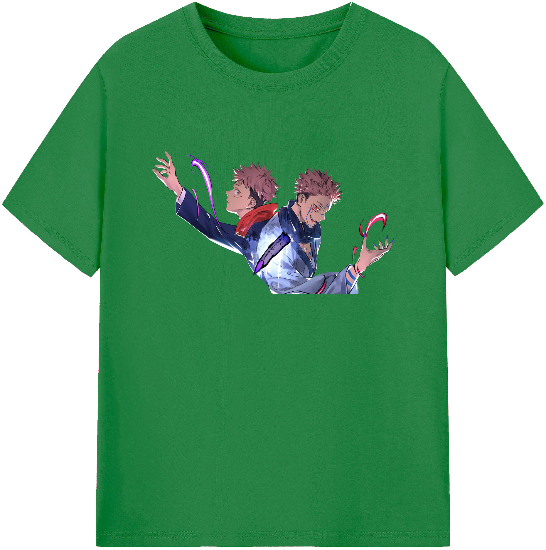 （画像用） 呪術廻戦 Jujutsu Kaisen 綿100％ メンズ半袖Tシャツ｜肌触りやわらか＆通気性