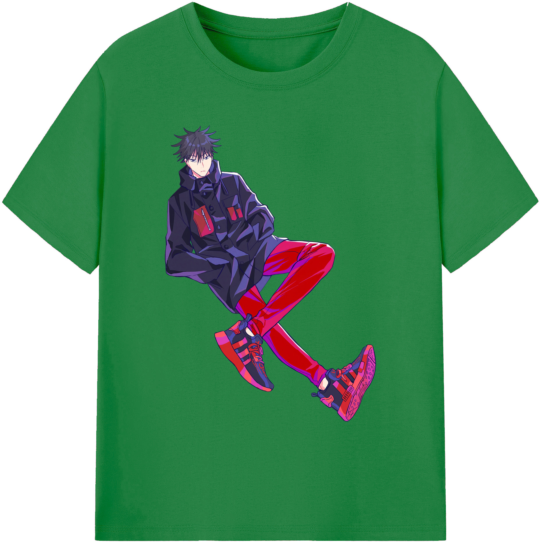 （画像用） 呪術廻戦 Jujutsu Kaisen 綿100％ メンズ半袖Tシャツ｜肌触りやわらか＆通気性