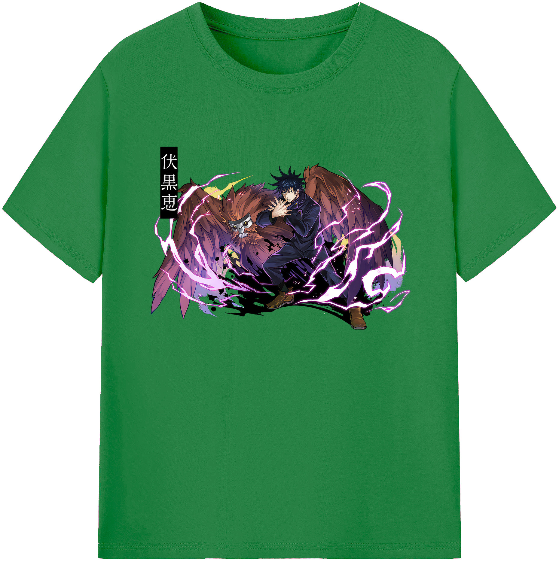 （画像用） 呪術廻戦 Jujutsu Kaisen 綿100％ メンズ半袖Tシャツ｜肌触りやわらか＆通気性
