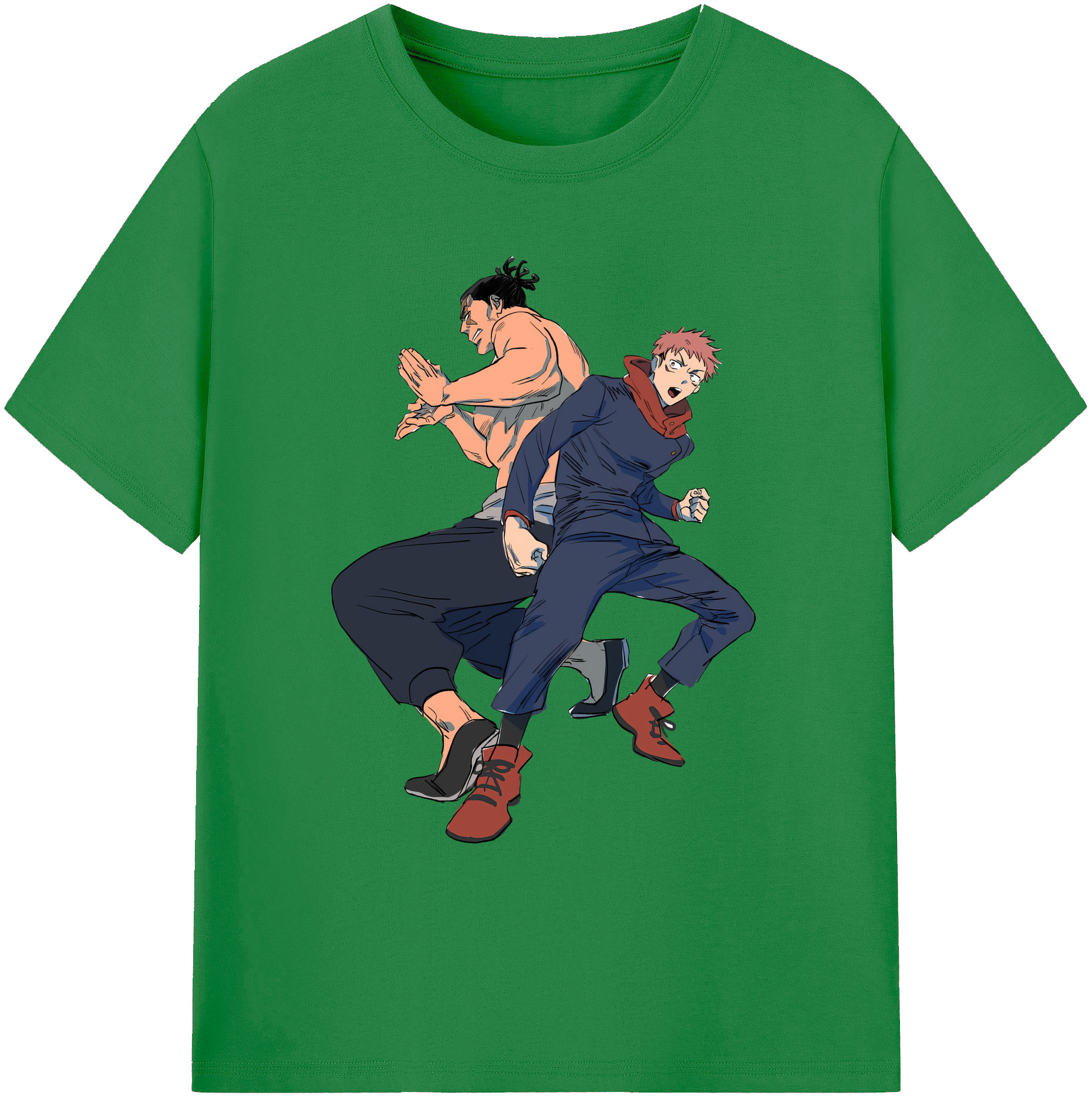 （画像用） 呪術廻戦 Jujutsu Kaisen 綿100％ メンズ半袖Tシャツ｜肌触りやわらか＆通気性