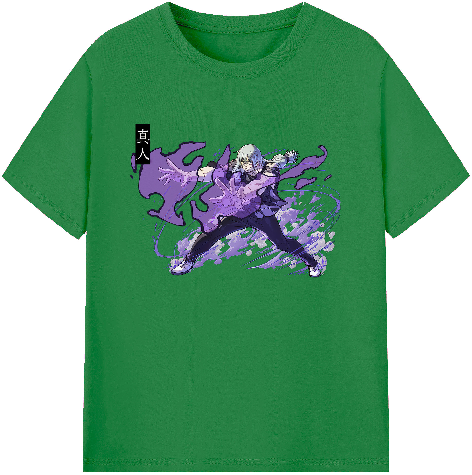 （画像用） 呪術廻戦 Jujutsu Kaisen 綿100％ メンズ半袖Tシャツ｜肌触りやわらか＆通気性