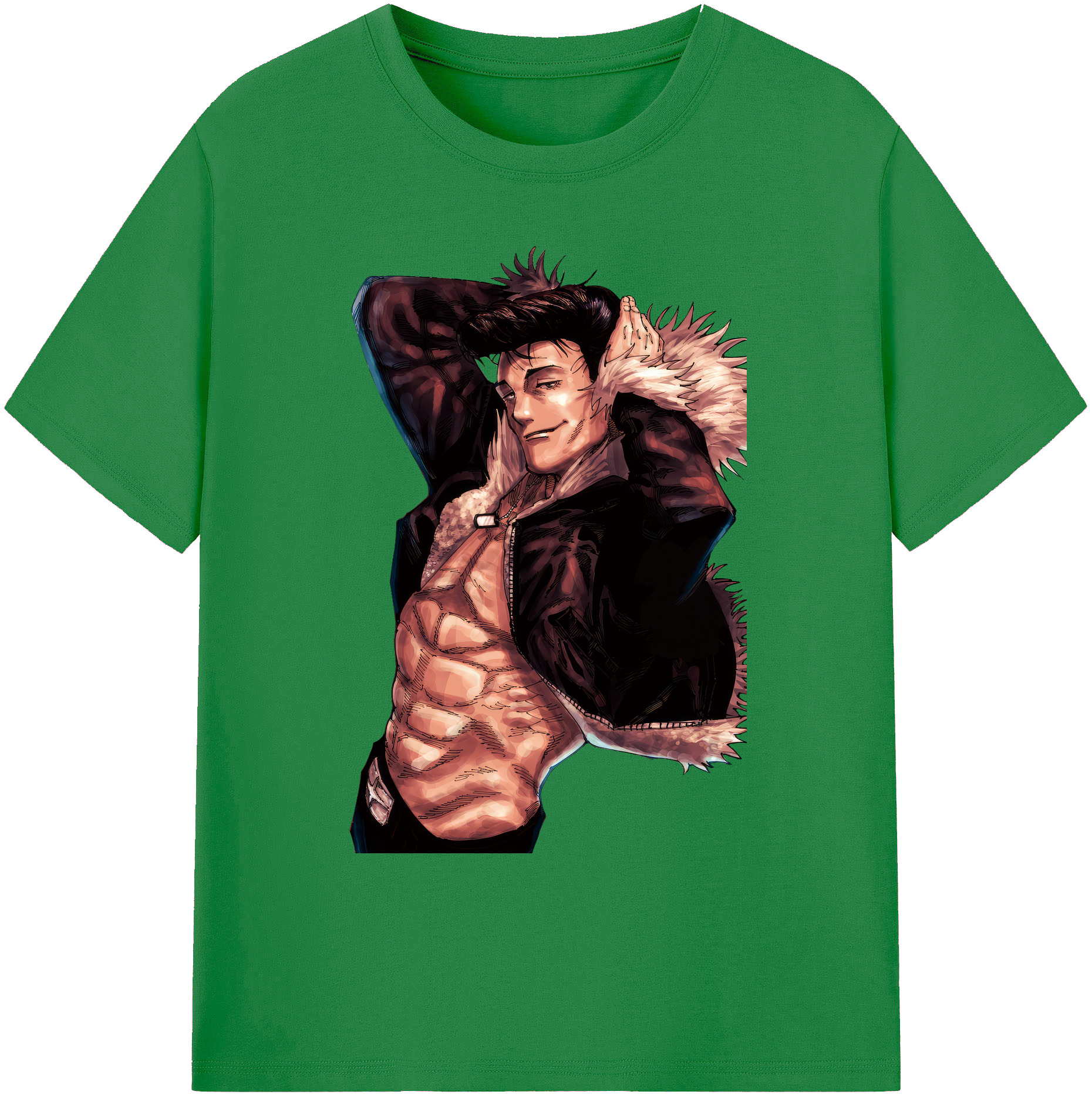 （画像用） 呪術廻戦 Jujutsu Kaisen 綿100％ メンズ半袖Tシャツ｜肌触りやわらか＆通気性