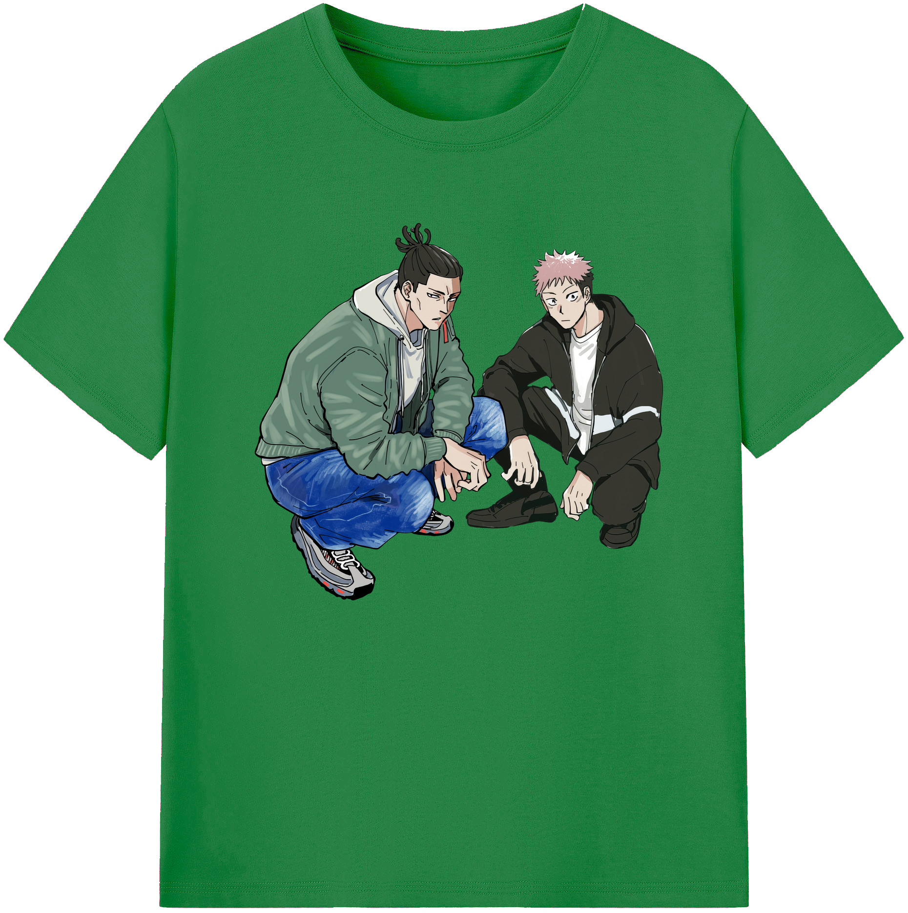 （画像用） 呪術廻戦 Jujutsu Kaisen 綿100％ メンズ半袖Tシャツ｜肌触りやわらか＆通気性