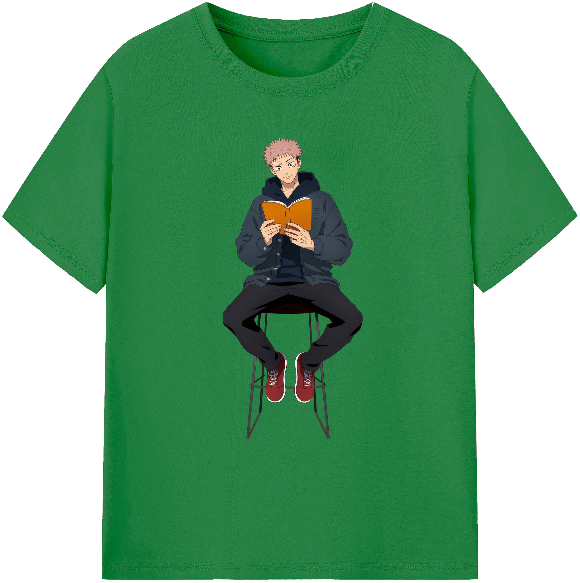 （画像用） 呪術廻戦 Jujutsu Kaisen 綿100％ メンズ半袖Tシャツ｜肌触りやわらか＆通気性