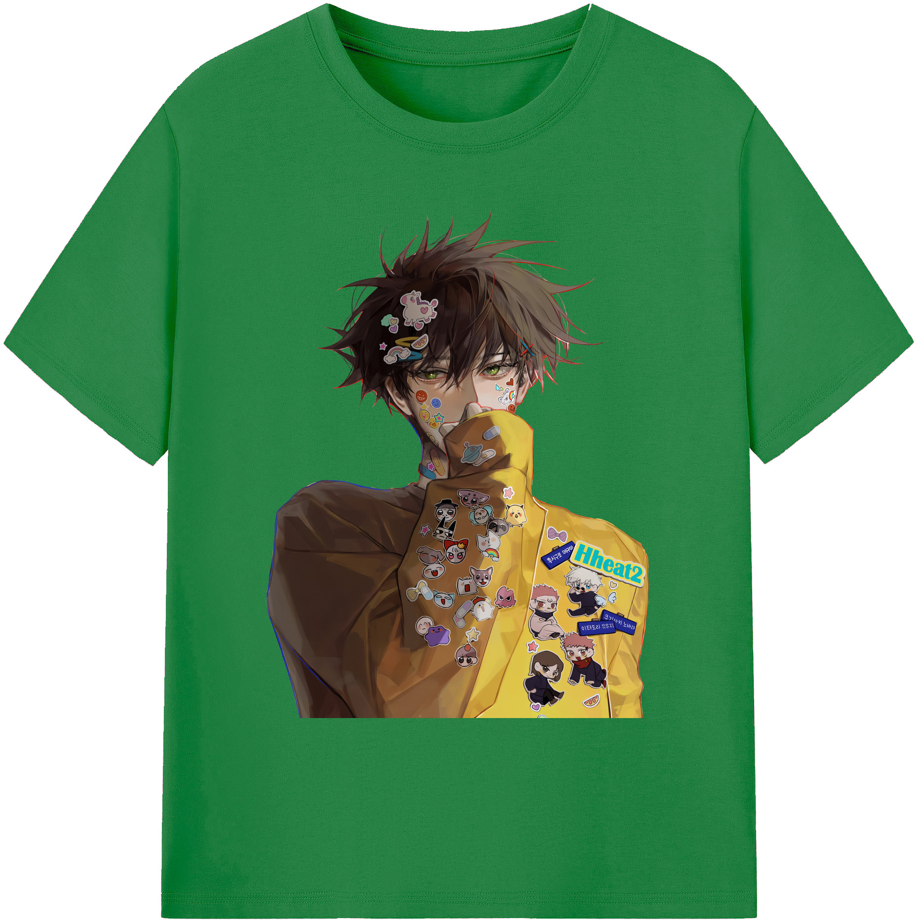 （画像用） 呪術廻戦 Jujutsu Kaisen 綿100％ メンズ半袖Tシャツ｜肌触りやわらか＆通気性
